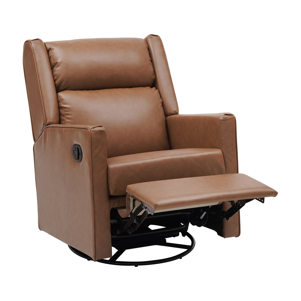 Cash Swivel Glider Rocker Manual Recliner Chair, 270 Degree Swivel, USB/USB-C Charging Ports, Perfect for Living Room or Nursery