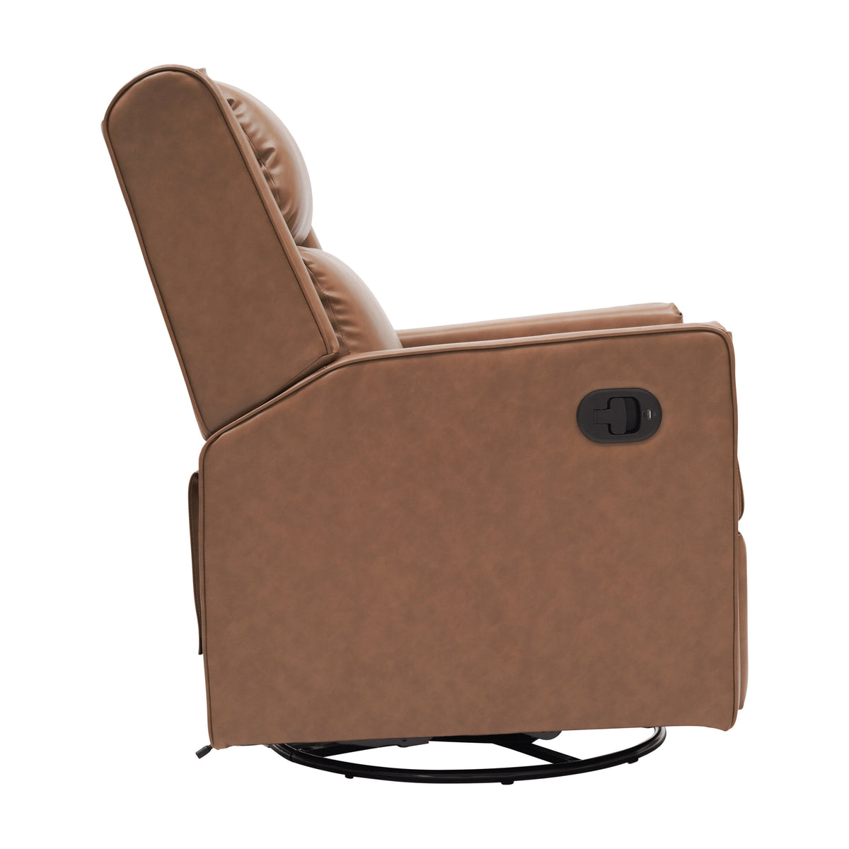 Cash Swivel Glider Rocker Manual Recliner Chair, 270 Degree Swivel, USB/USB-C Charging Ports, Perfect for Living Room or Nursery