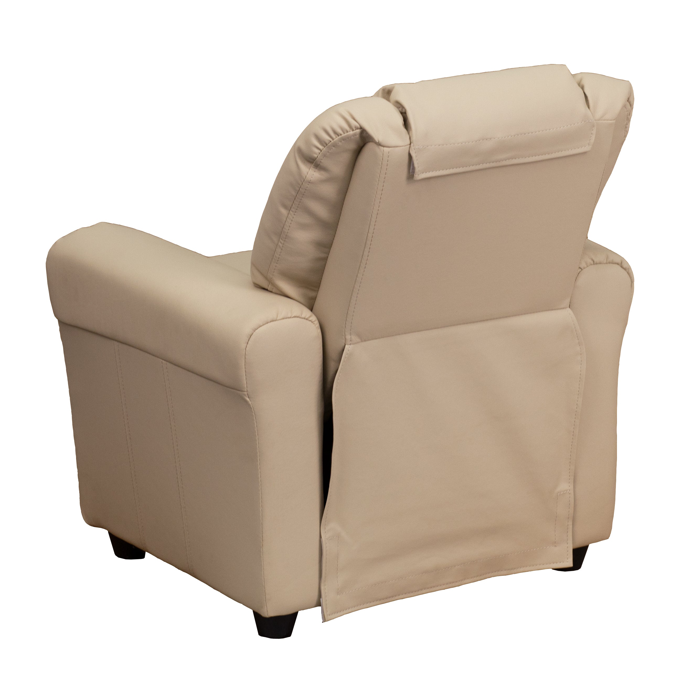 Contemporary Kids Recliner with Cup Holder and Headrest