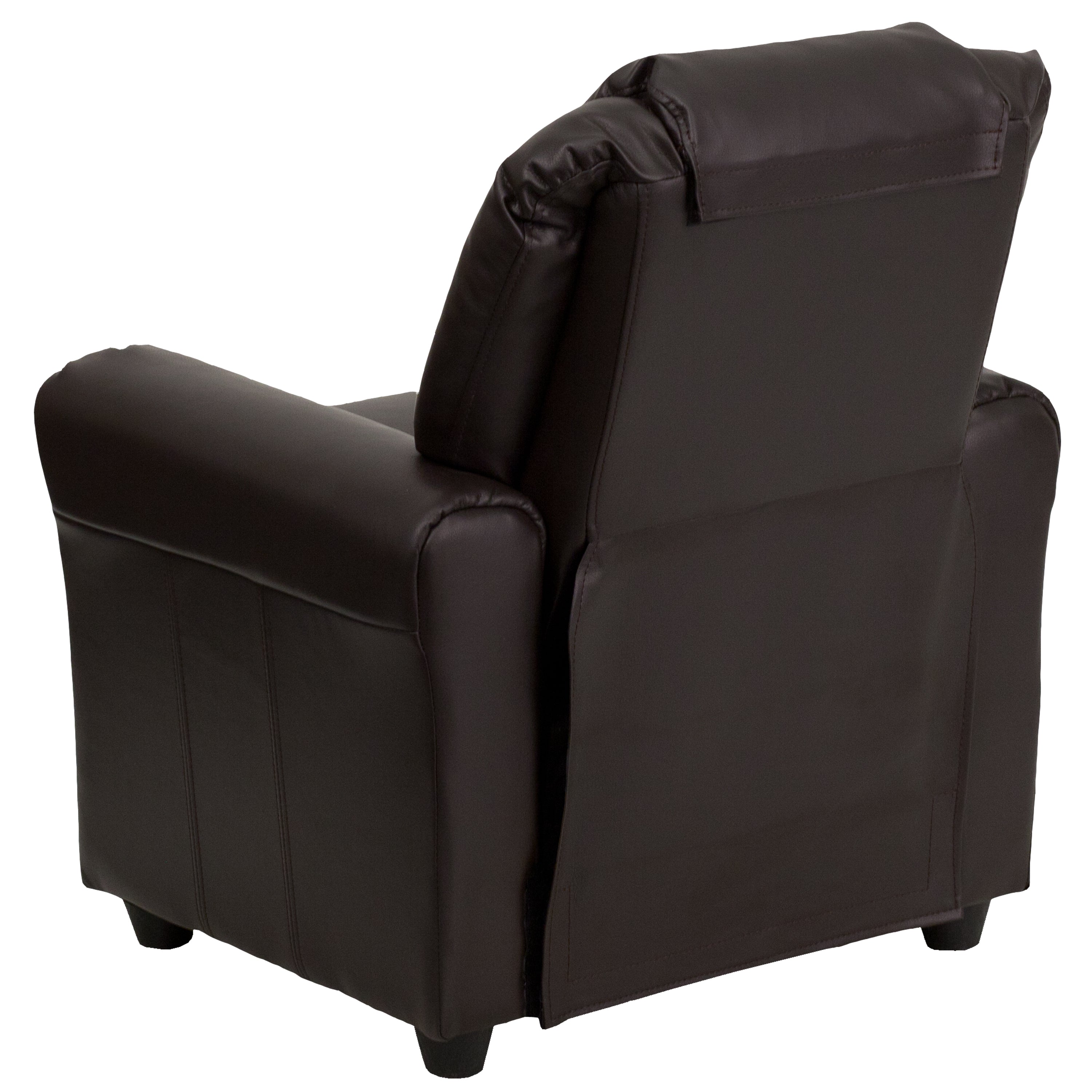Contemporary Kids Recliner with Cup Holder and Headrest