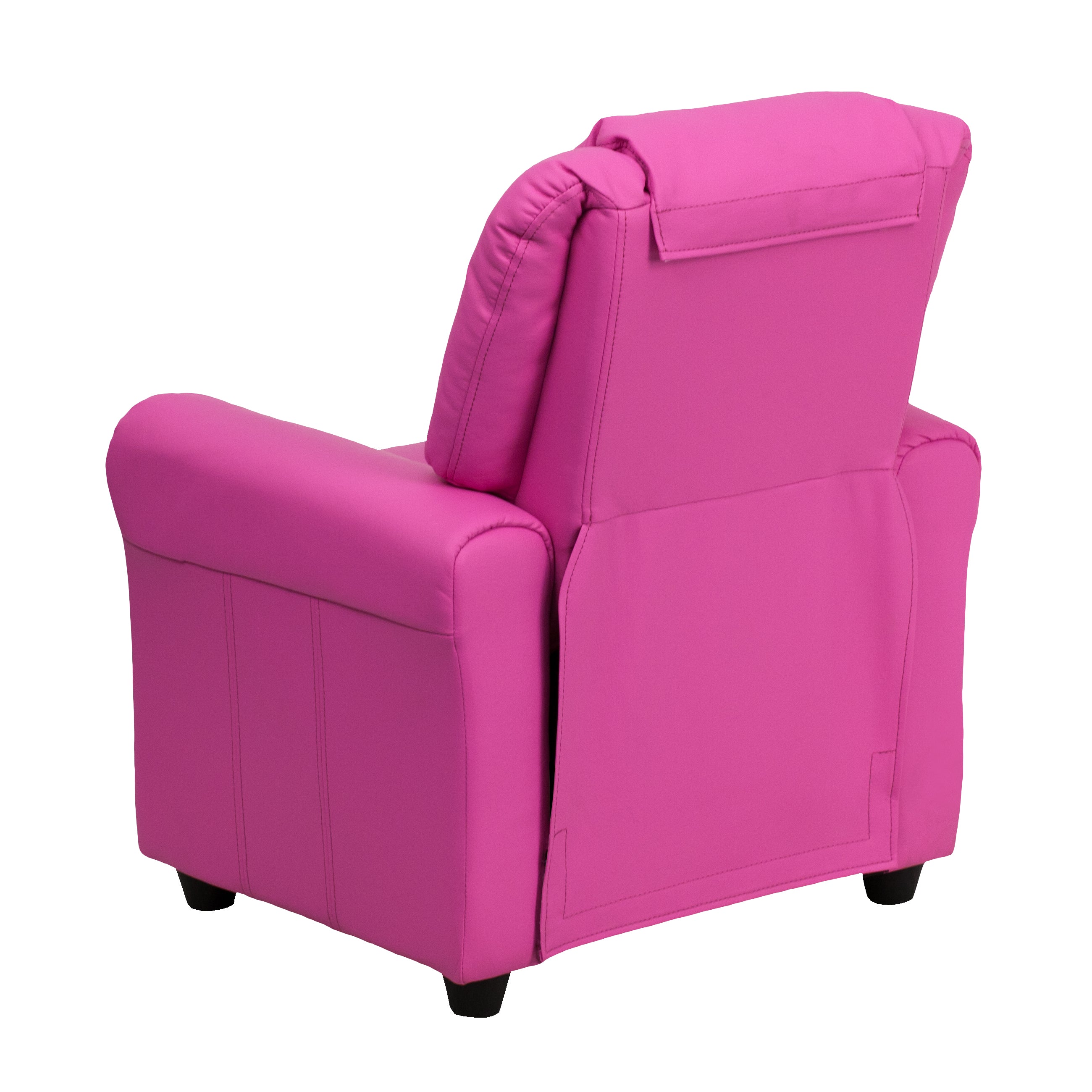 Contemporary Kids Recliner with Cup Holder and Headrest