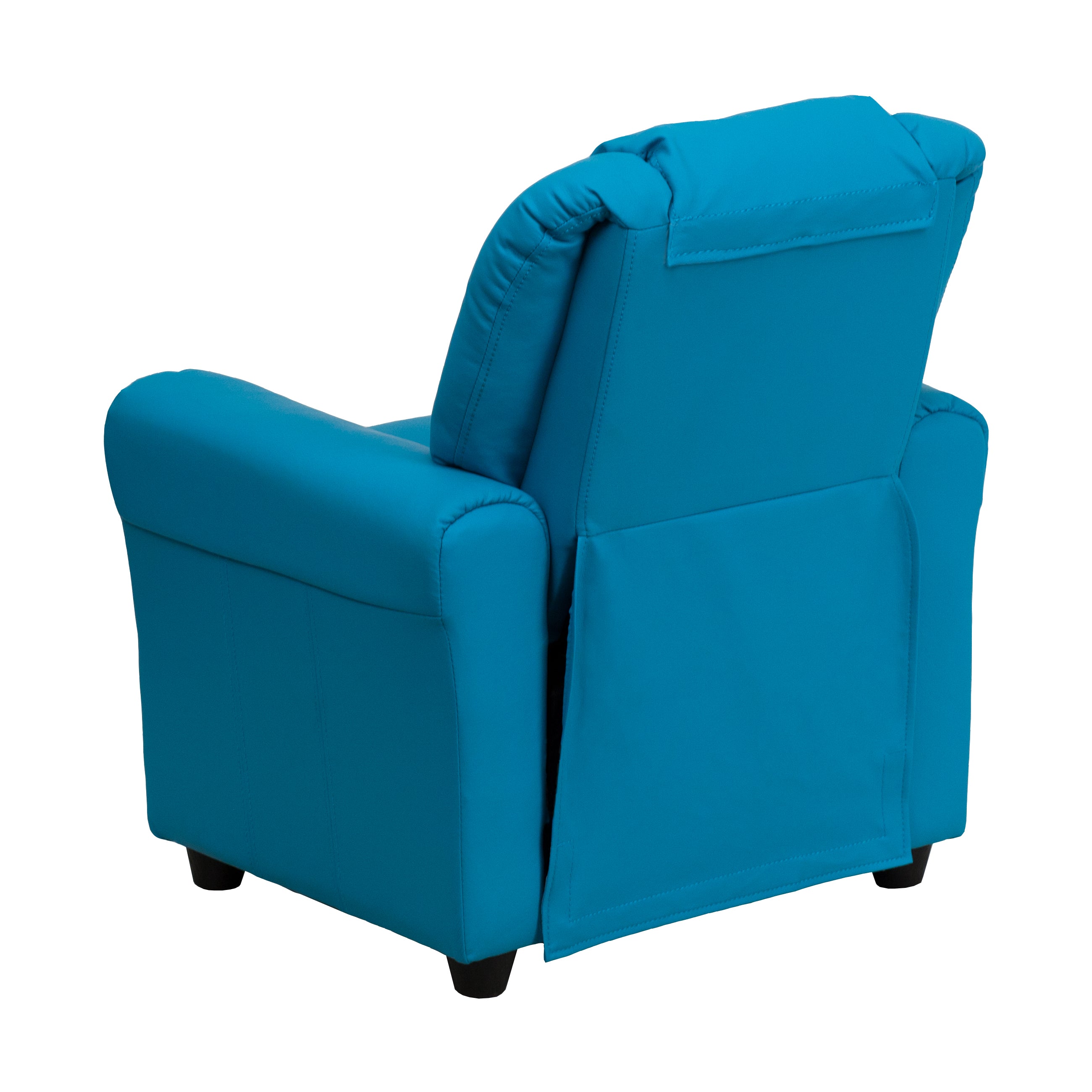 Contemporary Kids Recliner with Cup Holder and Headrest