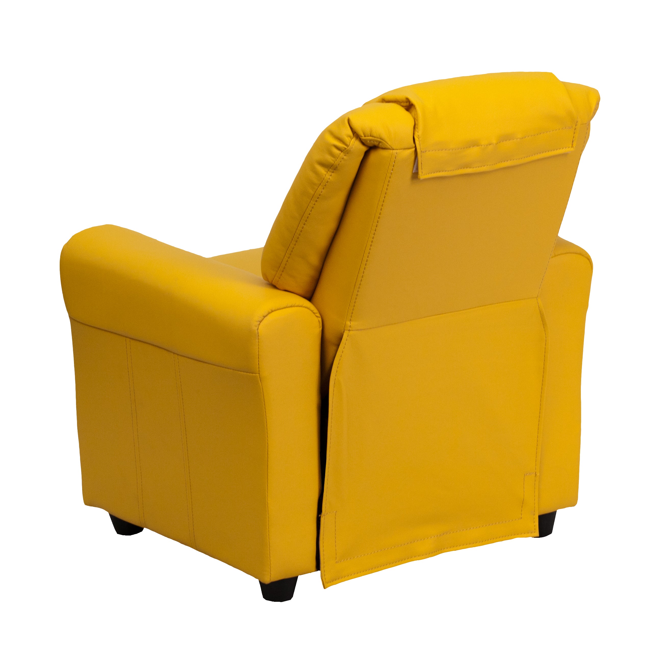 Contemporary Kids Recliner with Cup Holder and Headrest