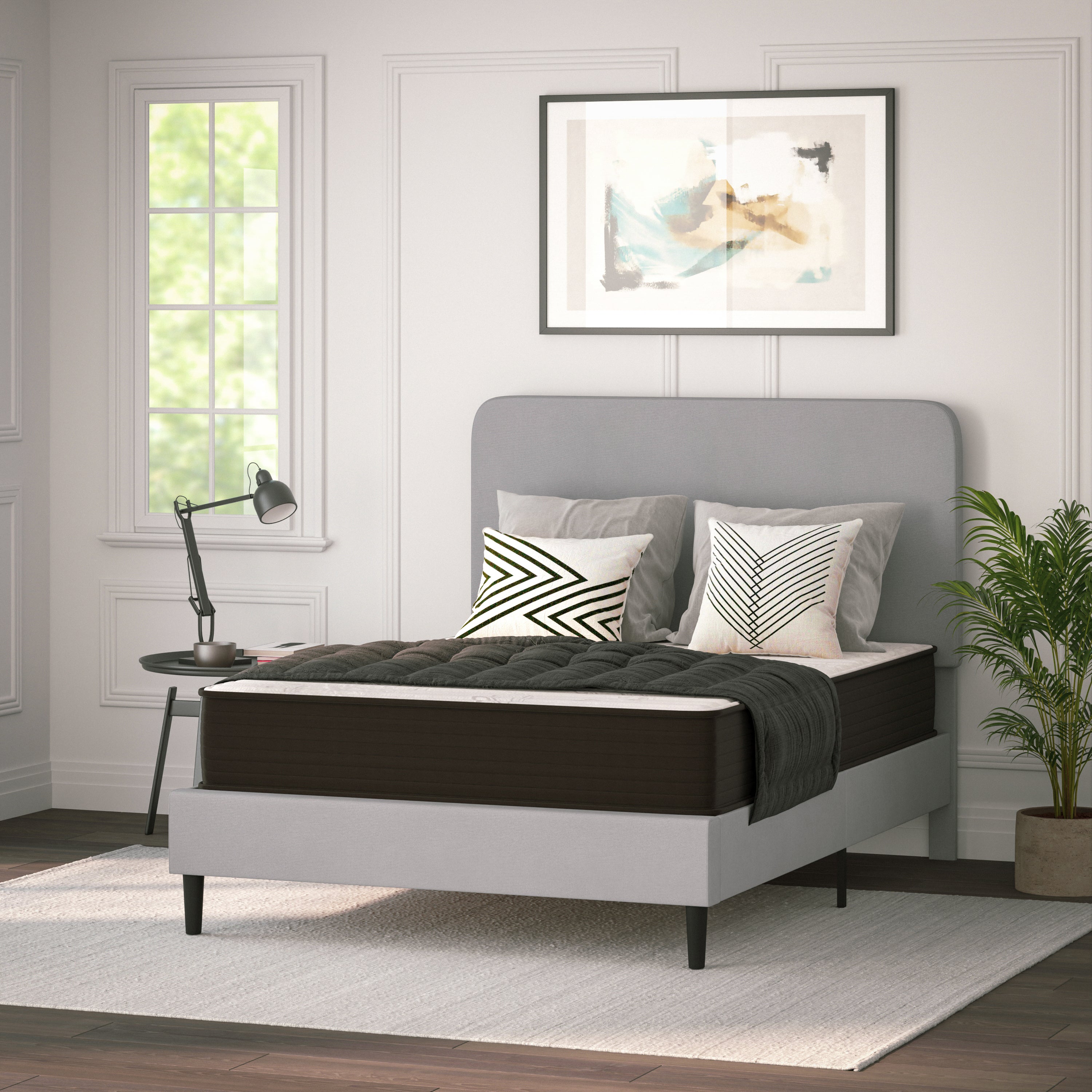 Dream 10 Inch Hybrid Mattress, High Density Foam and Pocket Spring Mattress in a Box, CertiPur-US Certified Foam