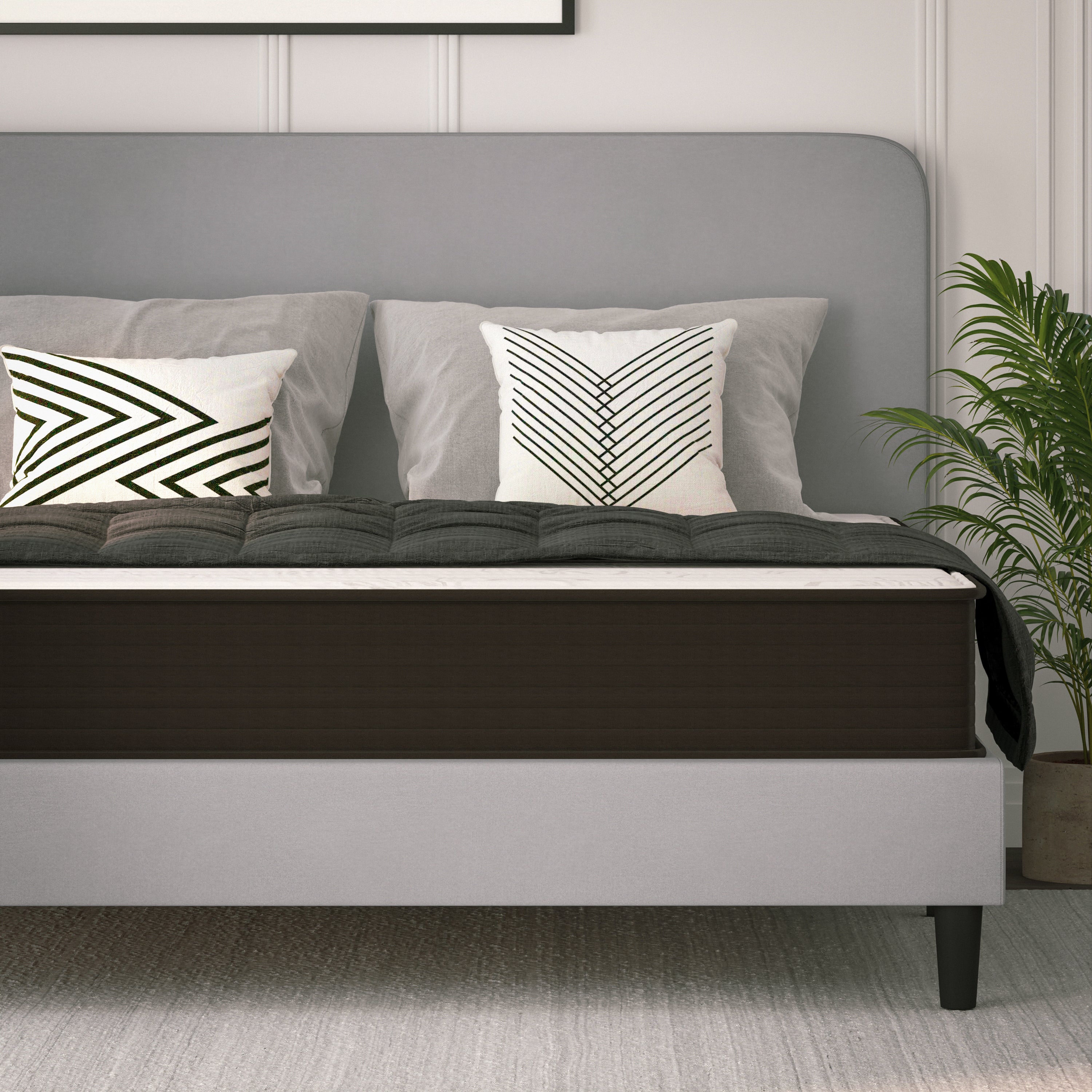 Dream 10 Inch Hybrid Mattress, High Density Foam and Pocket Spring Mattress in a Box, CertiPur-US Certified Foam