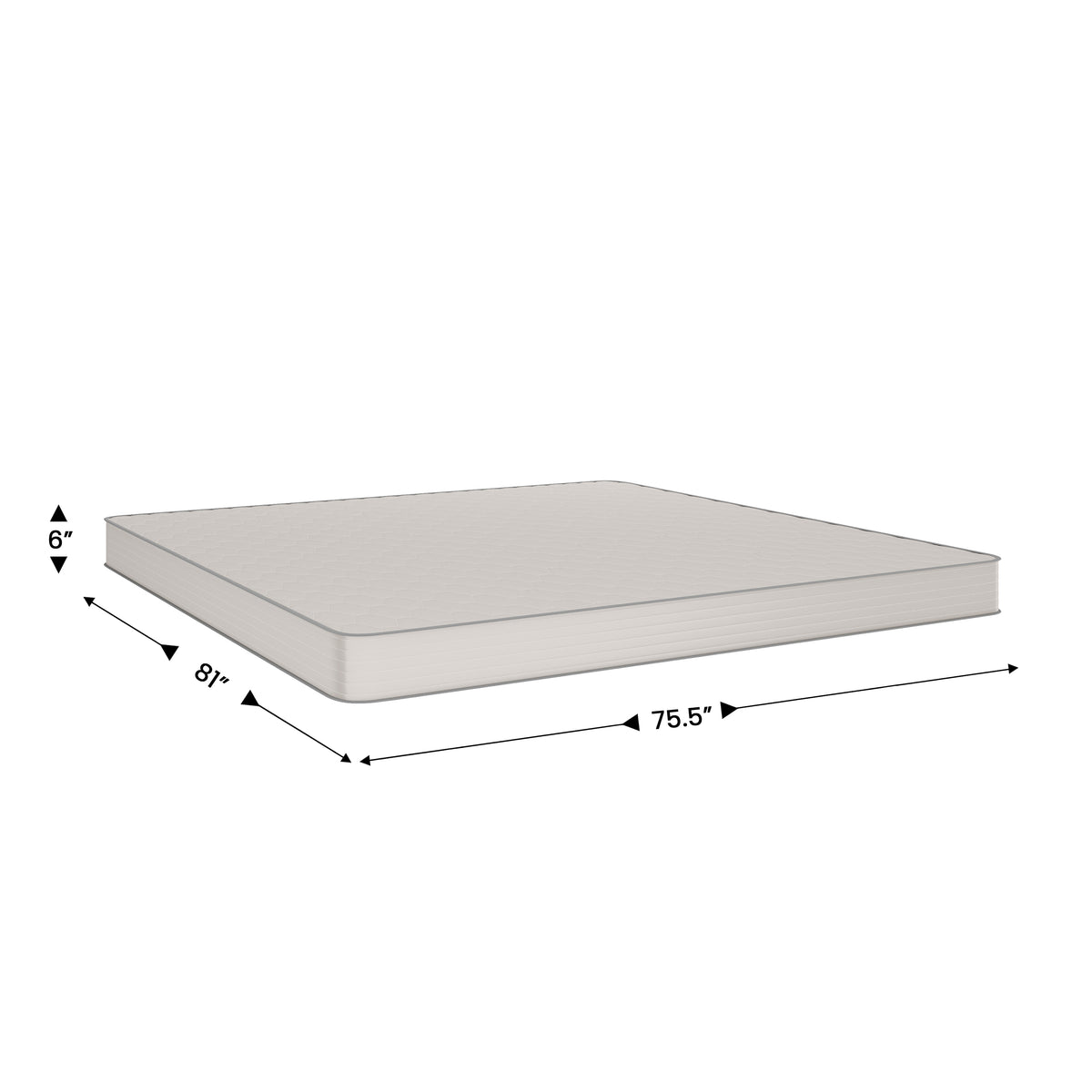 Dream 6 Inch Hybrid Mattress, High Density Foam and Innerspring Mattress in a Box, CertiPur-US Certified Foam