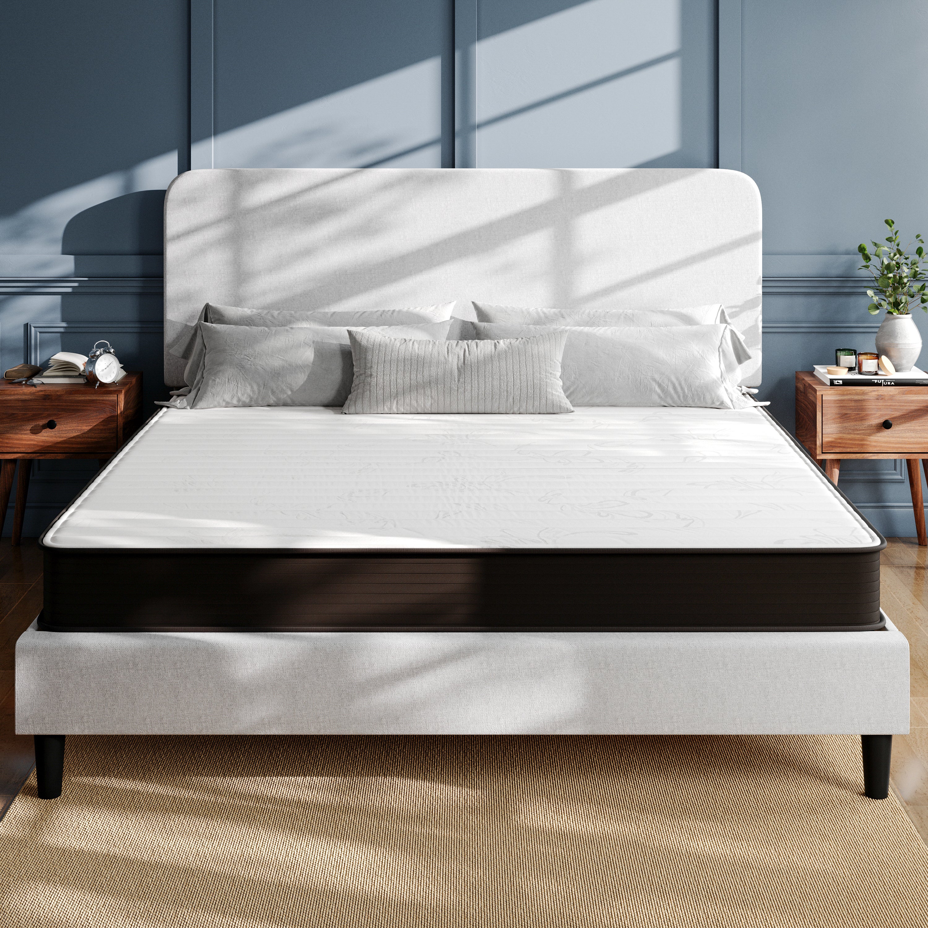 Dream 8 Inch Hybrid Mattress, High Density Foam and Innerspring Mattress in a Box, CertiPur-US Certified Foam