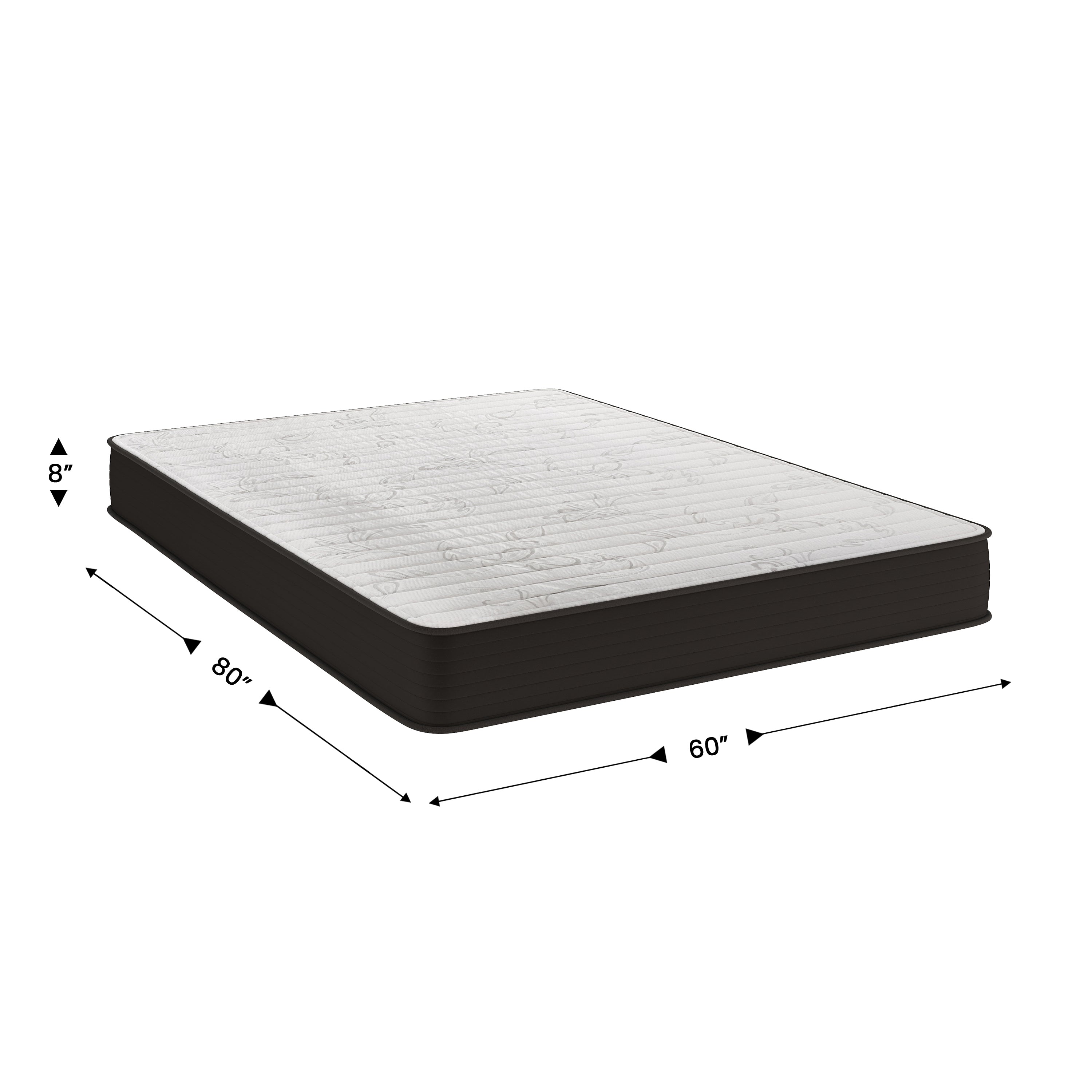 Dream 8 Inch Hybrid Mattress, High Density Foam and Innerspring Mattress in a Box, CertiPur-US Certified Foam