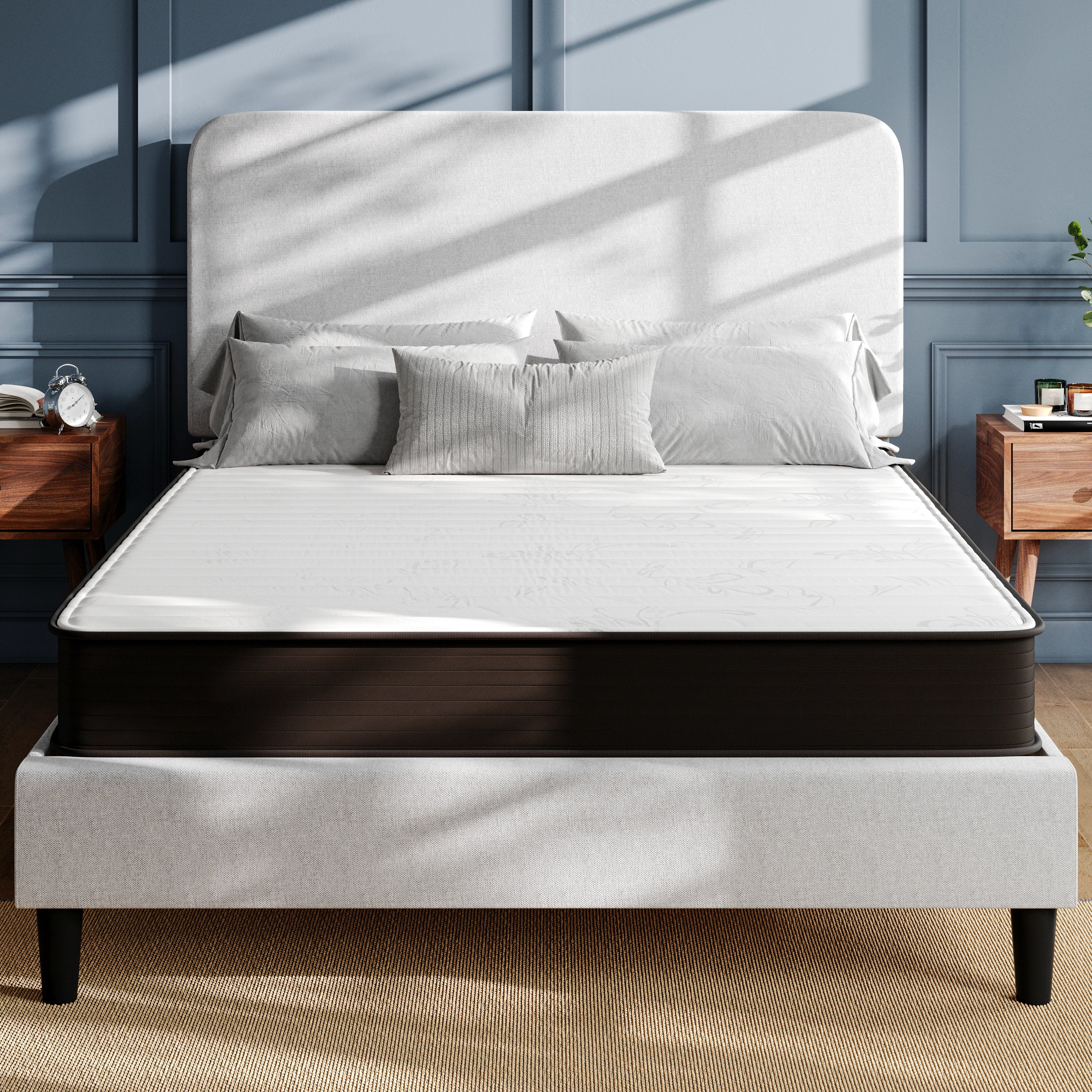Dream 8 Inch Hybrid Mattress, High Density Foam and Innerspring Mattress in a Box, CertiPur-US Certified Foam