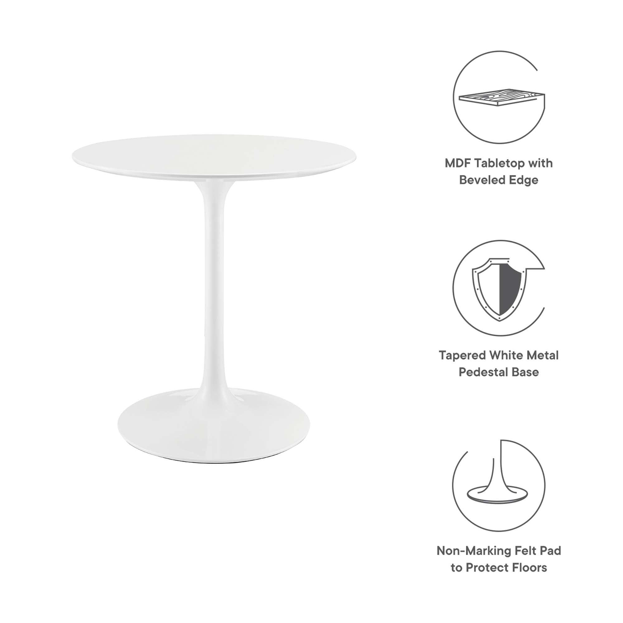 Lippa 28" Round Wood Dining Table