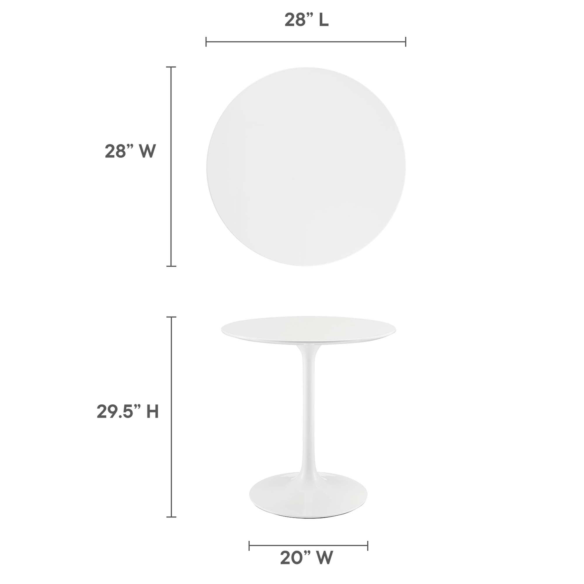 Lippa 28" Round Wood Dining Table