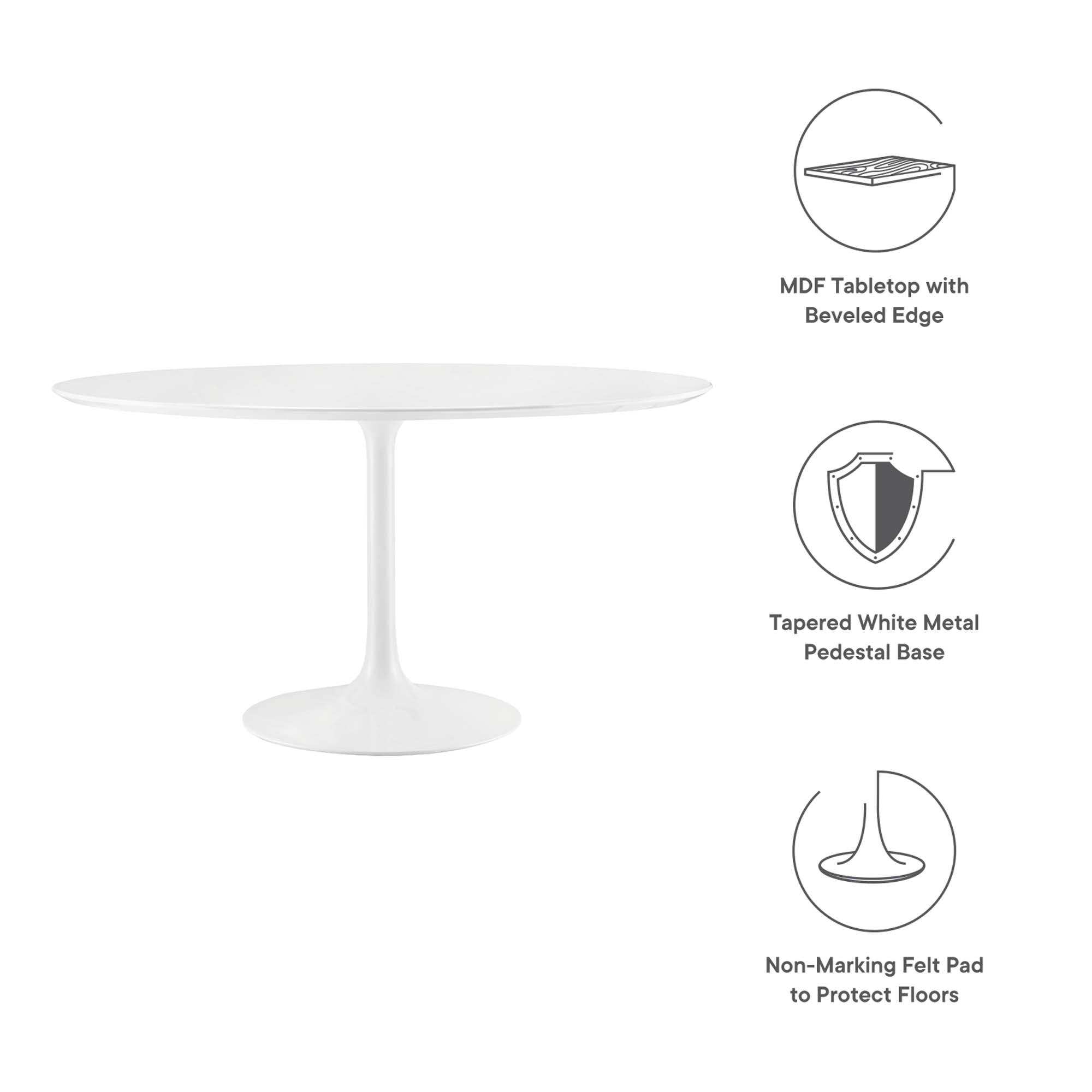 Lippa 54" Round Wood Dining Table