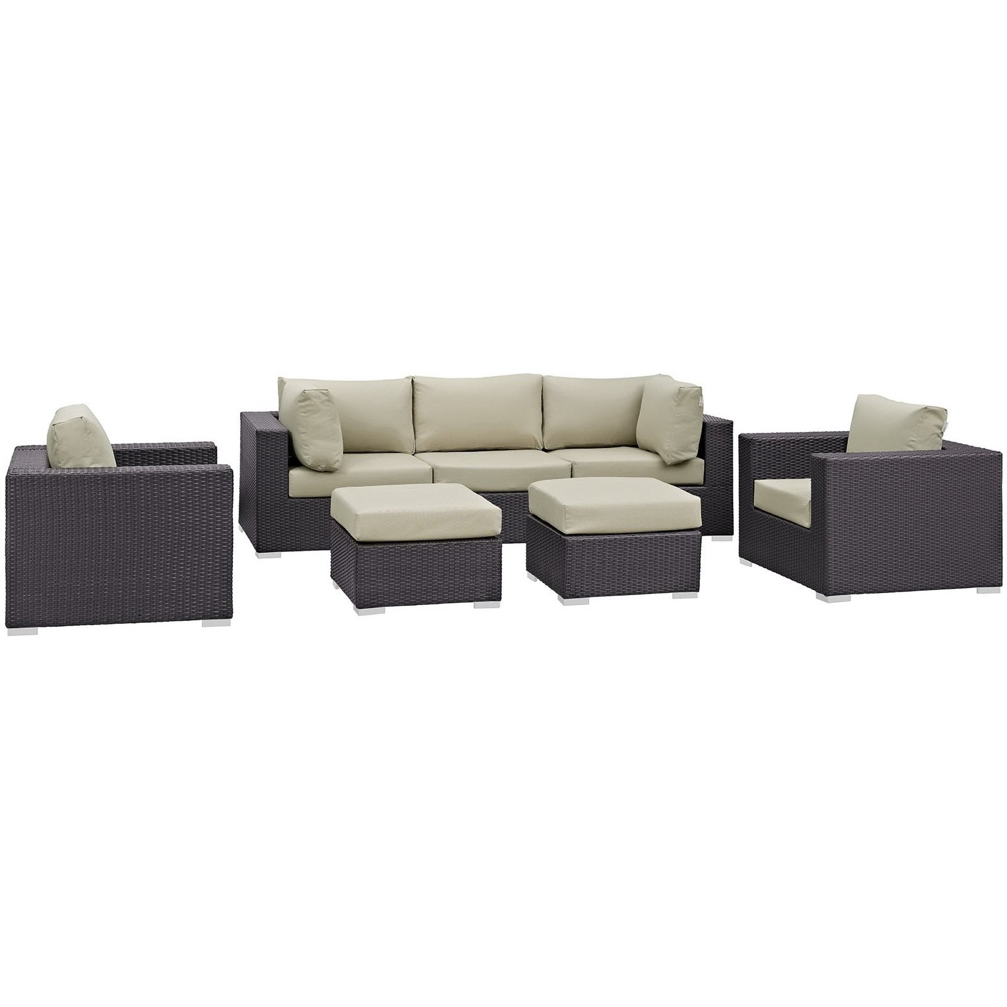 Gather 7 Piece Outdoor Patio Sectional Set