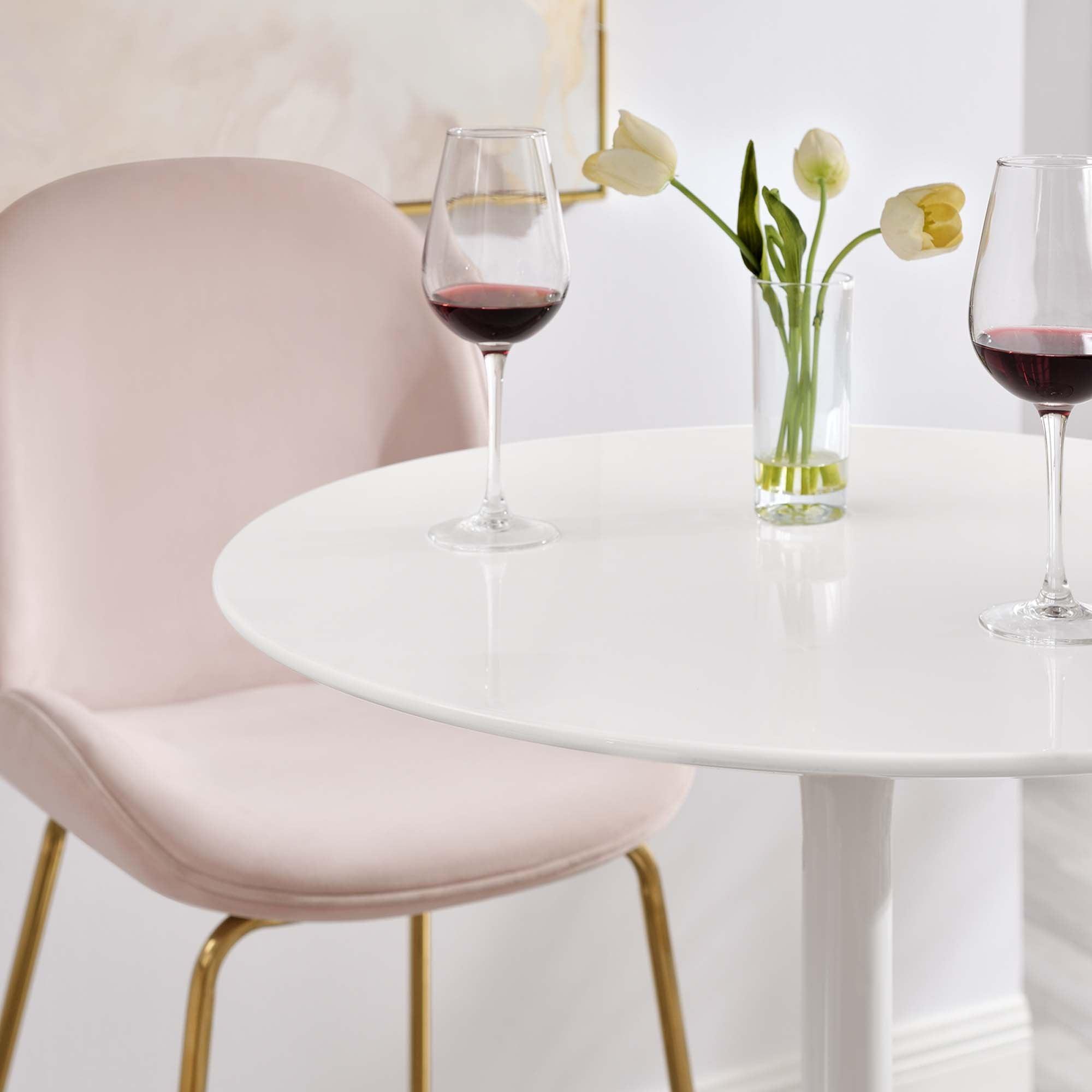 Lippa 28" Round Wood Bar Table