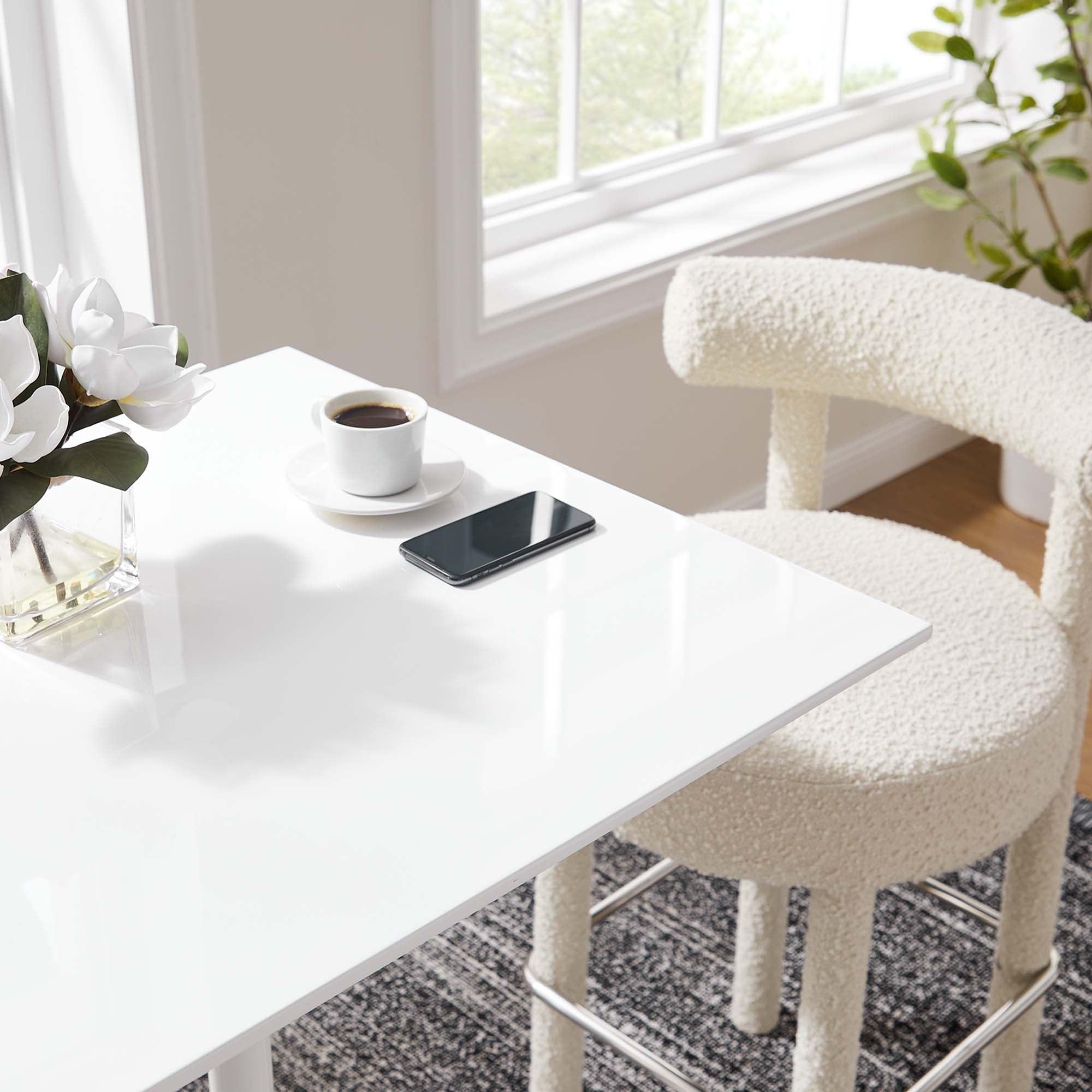 Lippa 28" Square Wood Bar Table
