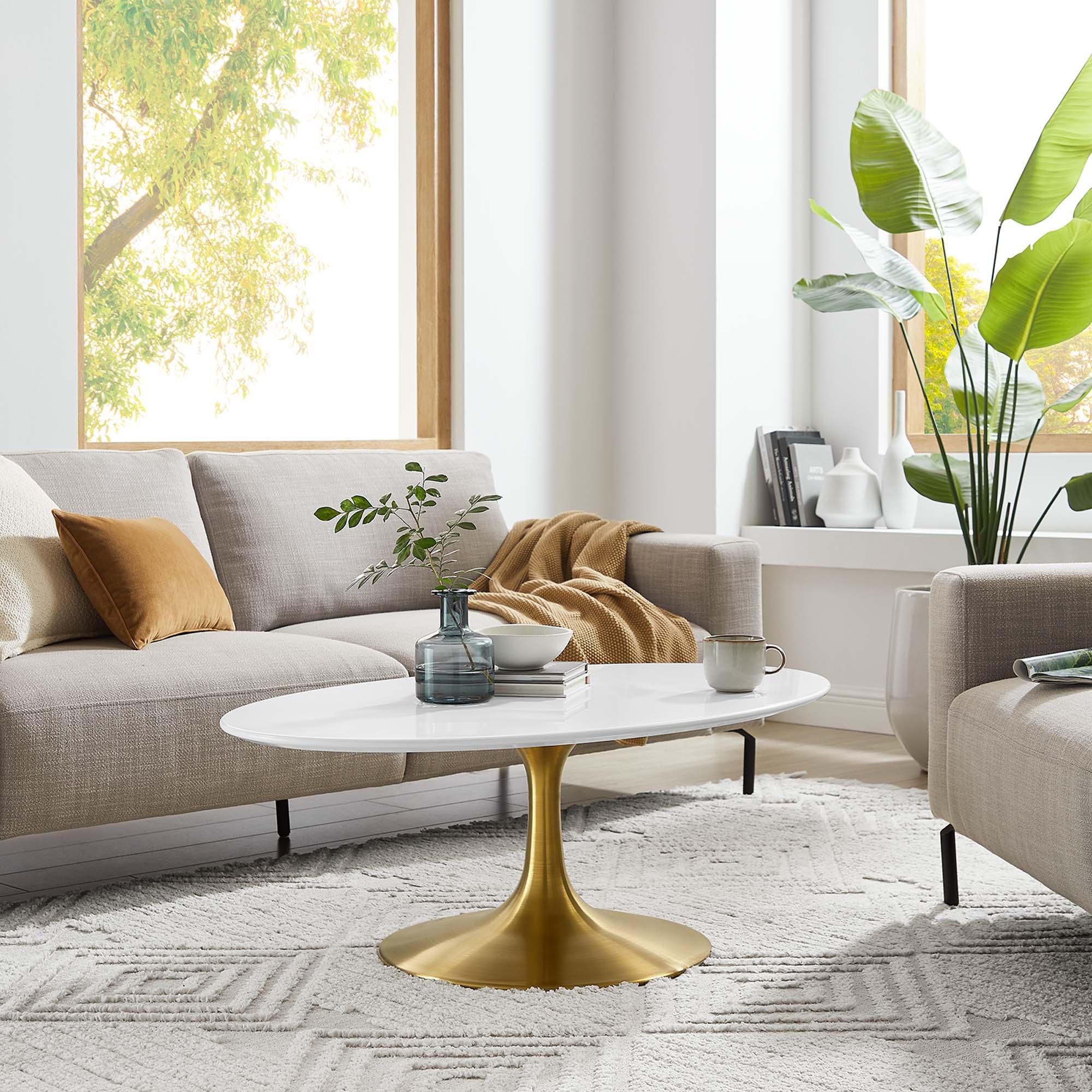Lippa 42" Oval Wood Coffee Table