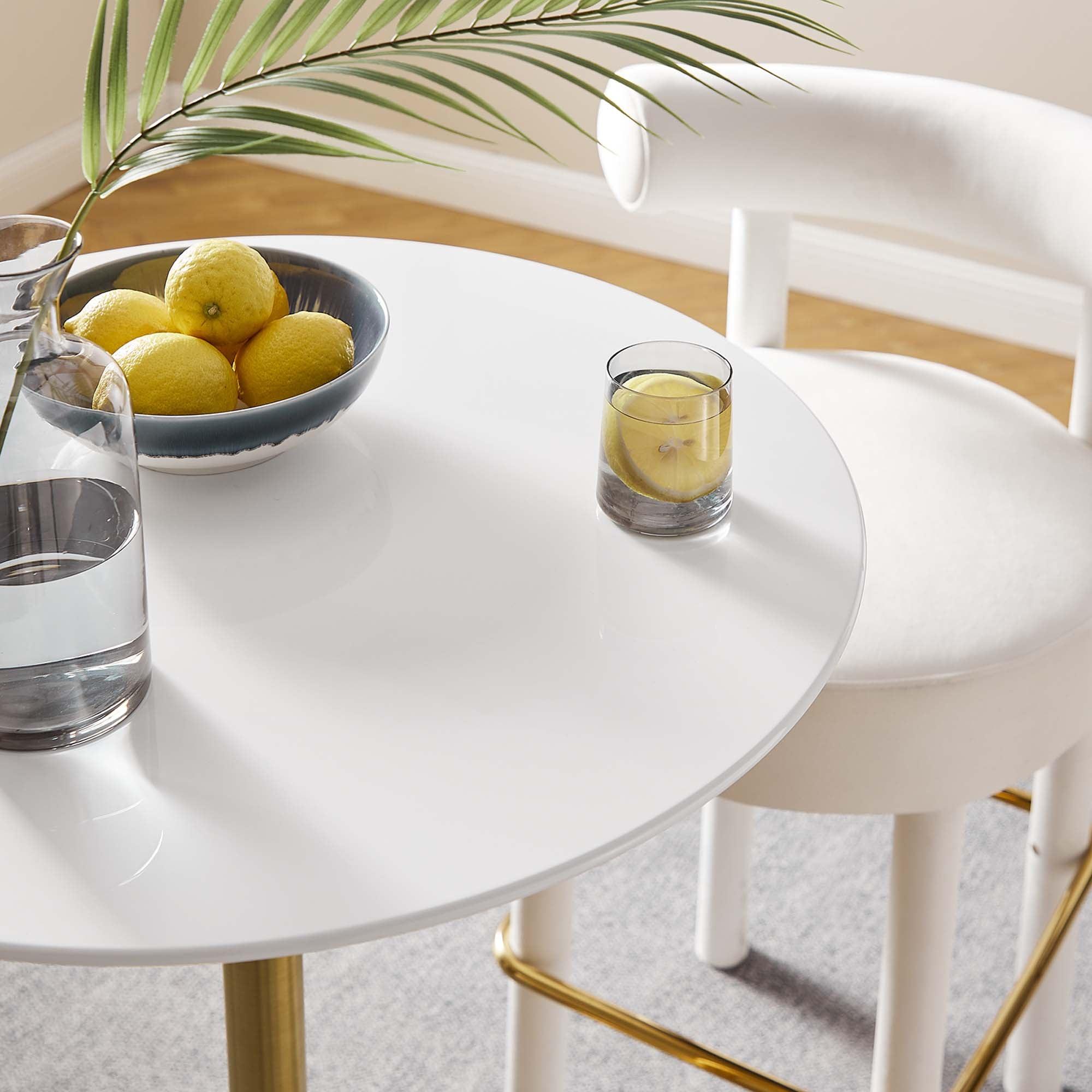 Lippa 28" Round Wood Bar Table
