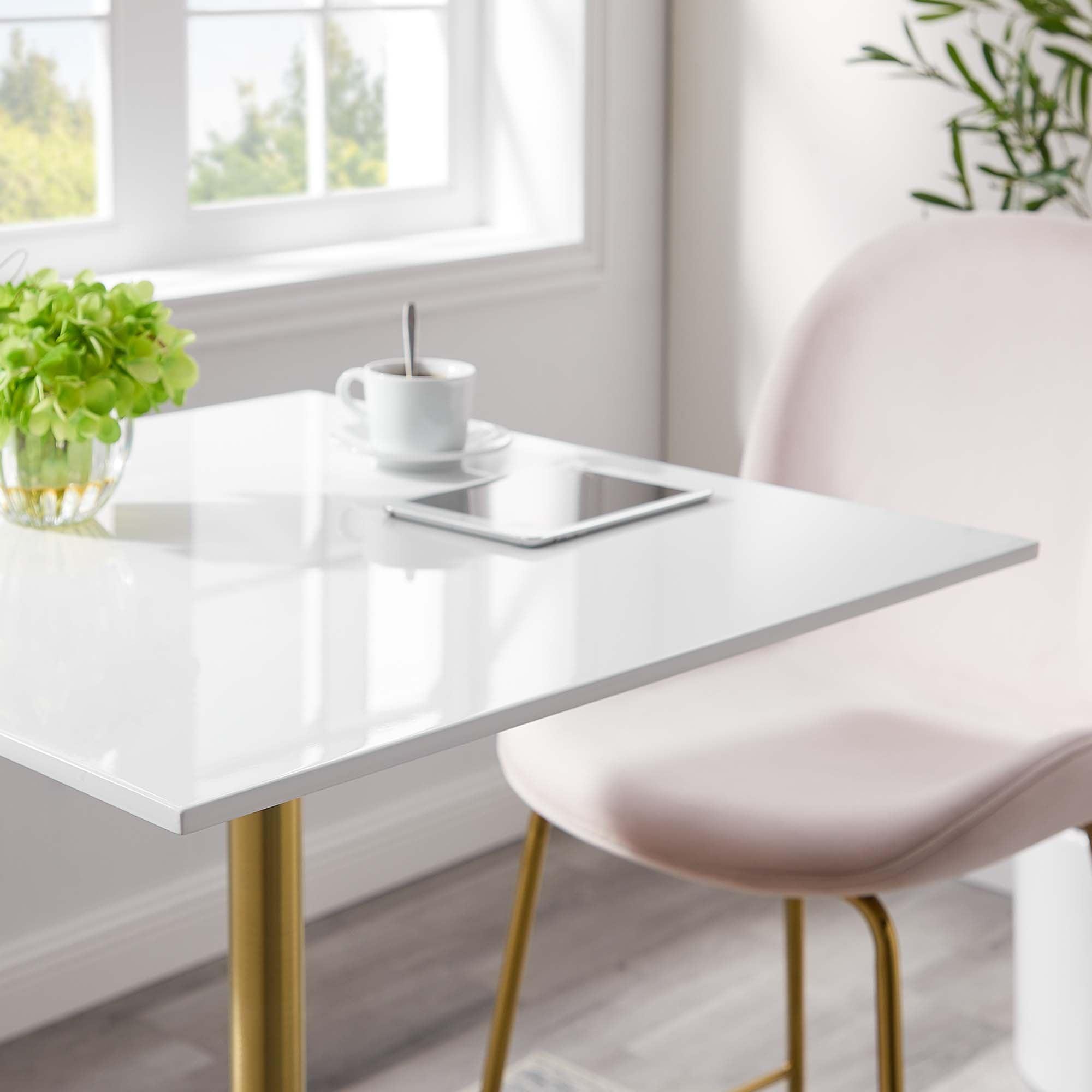 Lippa 28" Square Wood Bar Table