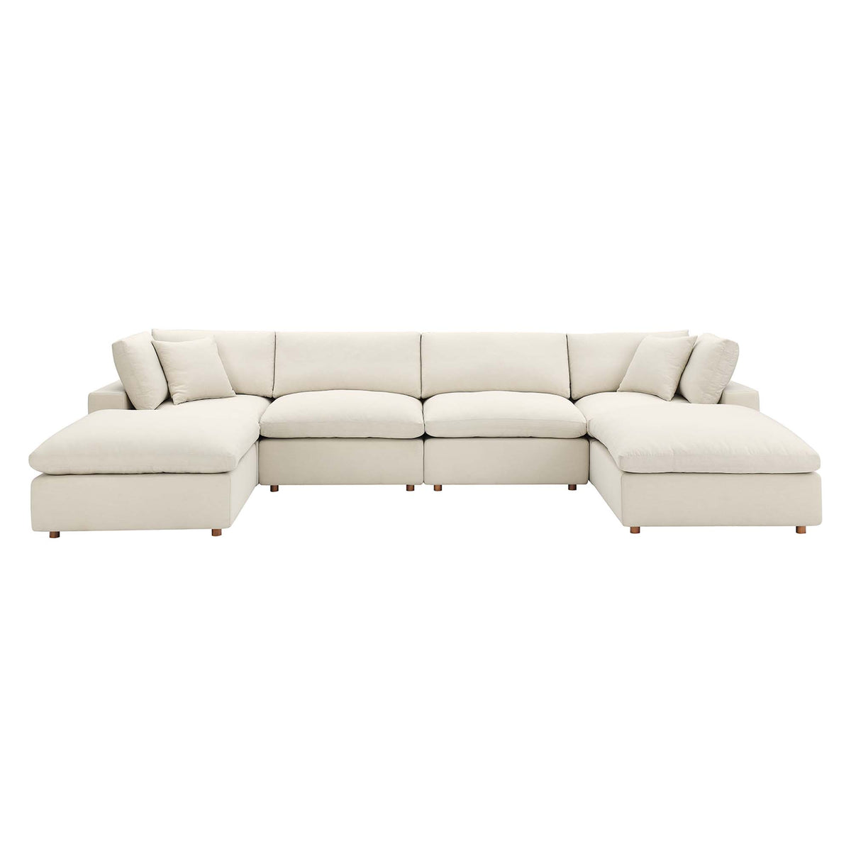 Commix 6-Piece Down Filled Overstuffed Sectional Sofa