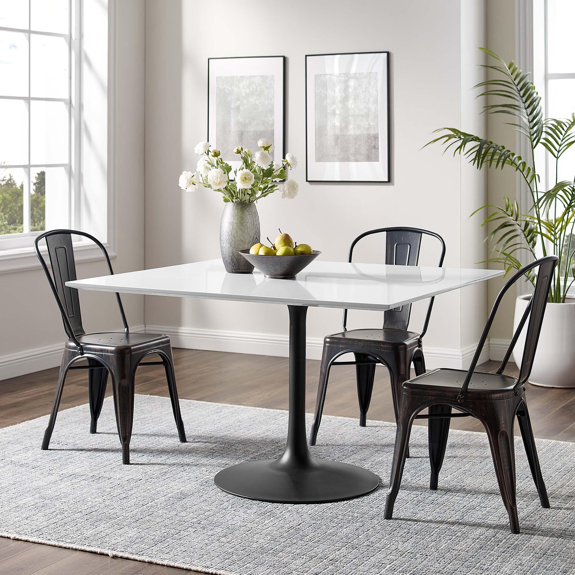 Lippa 48" Square Wood Dining Table
