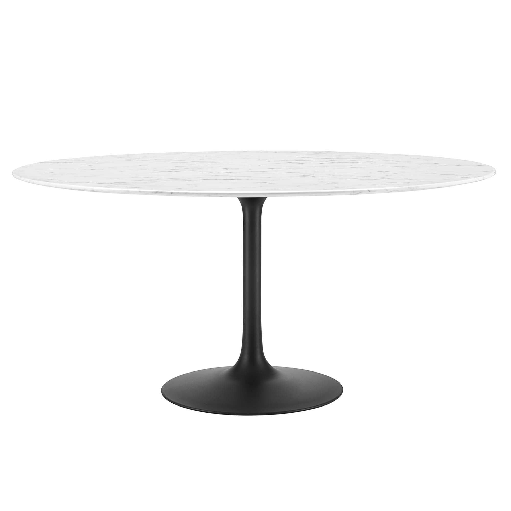 Lippa 60" Round Faux Marble Dining Table