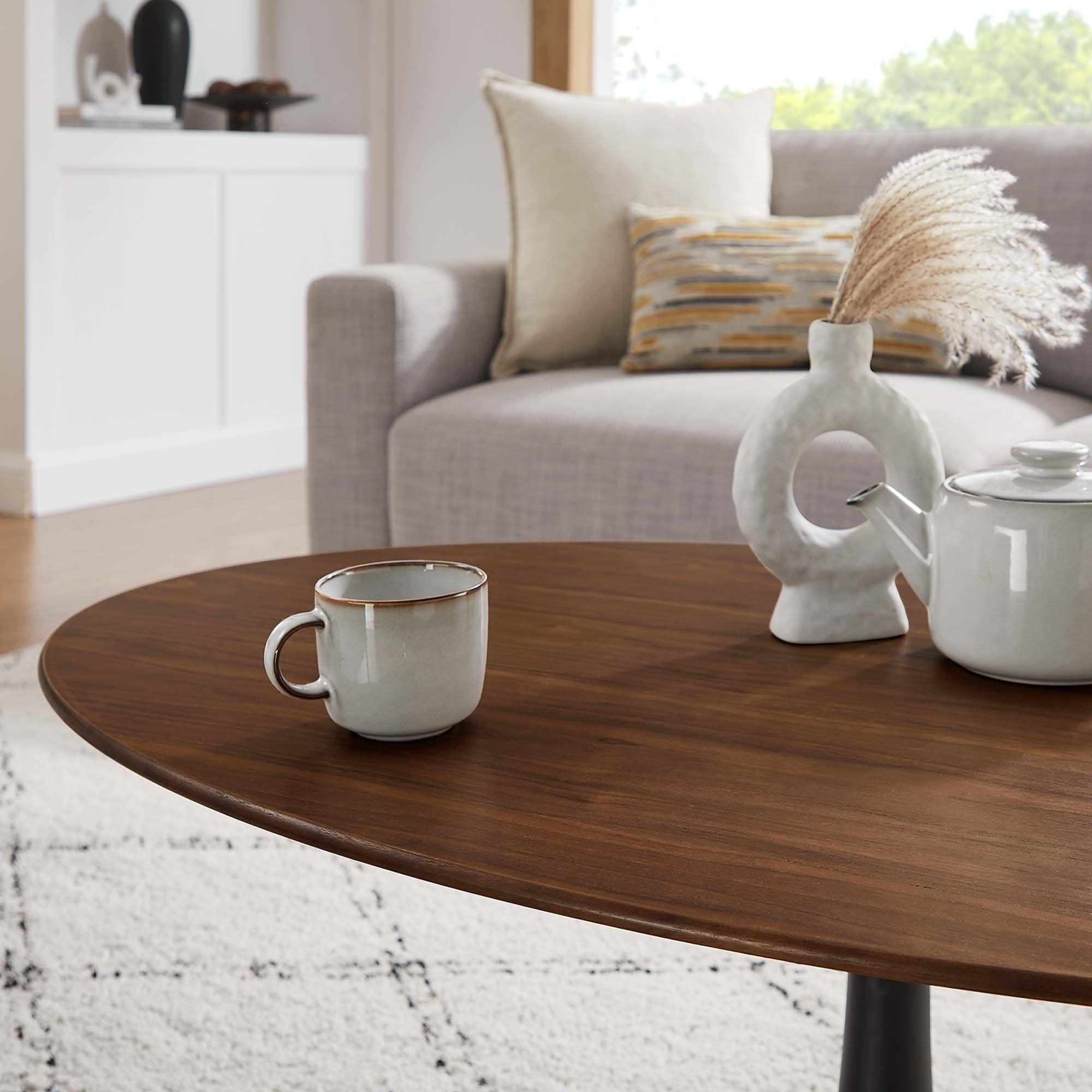 Lippa 48" Oval Wood Coffee Table