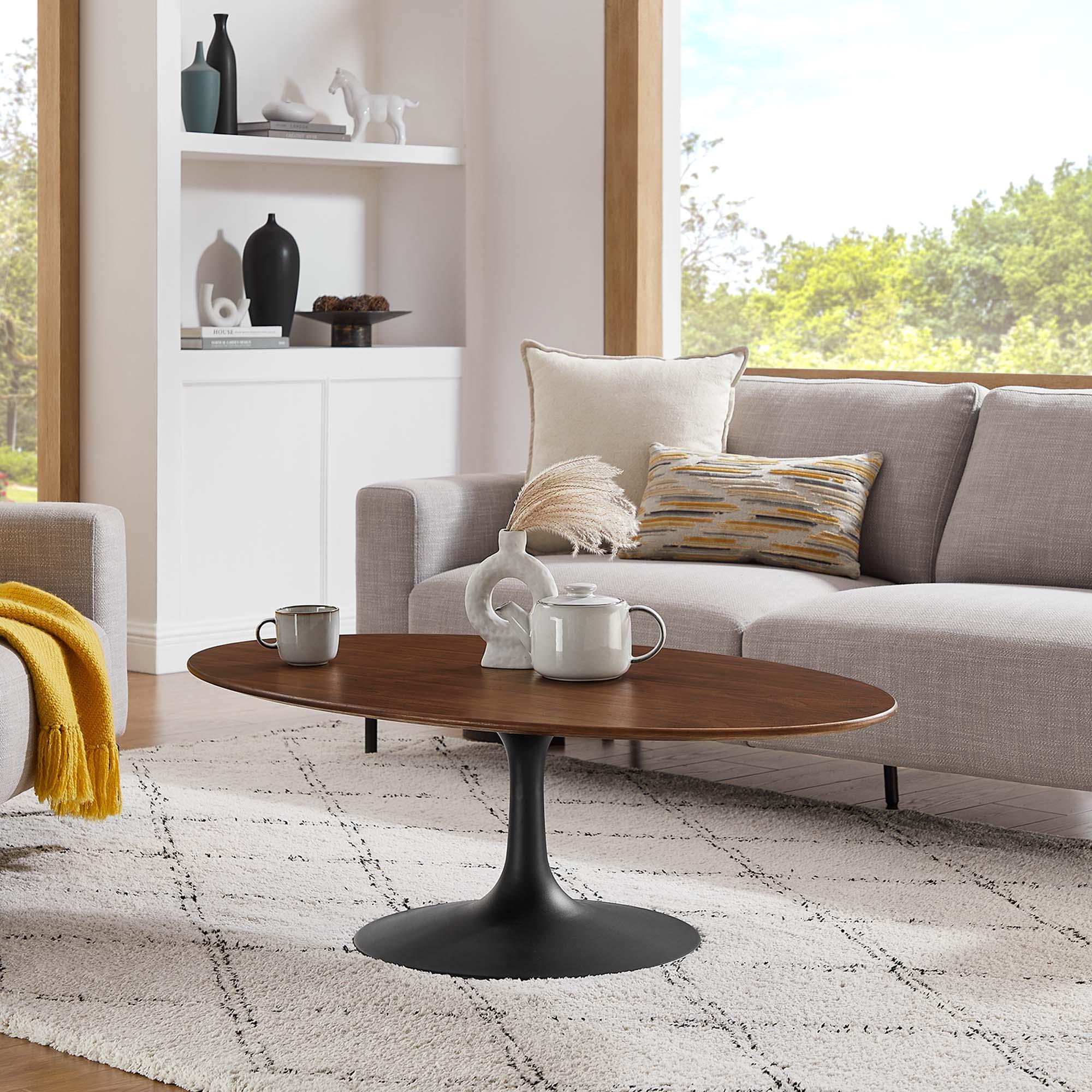 Lippa 48" Oval Wood Coffee Table