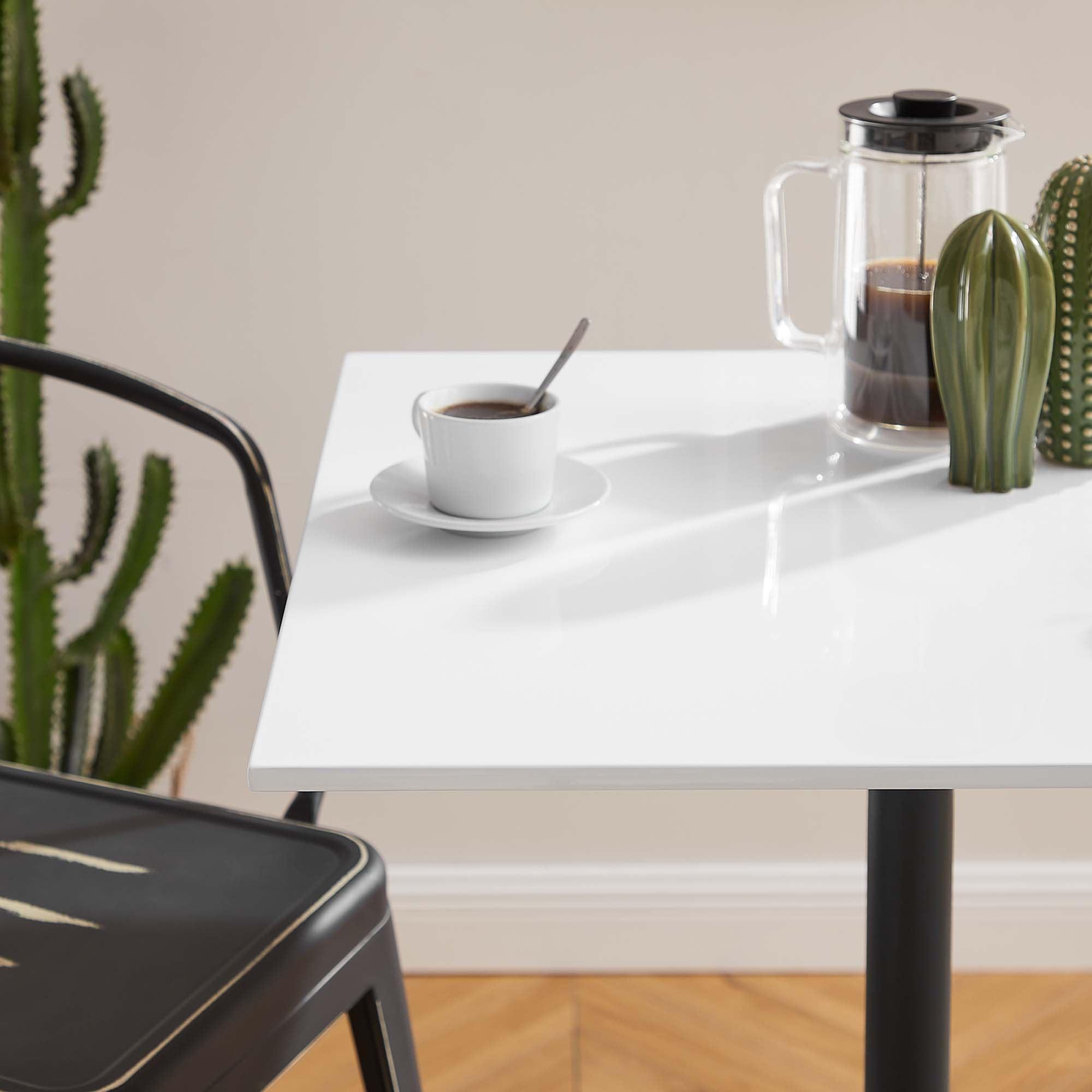 Lippa 28" Square Wood Bar Table