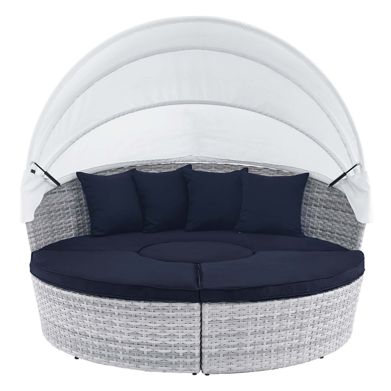 Scottsdale Canopy Outdoor Patio Daybed-Outdoor Bed-Modway-Wall2Wall Furnishings