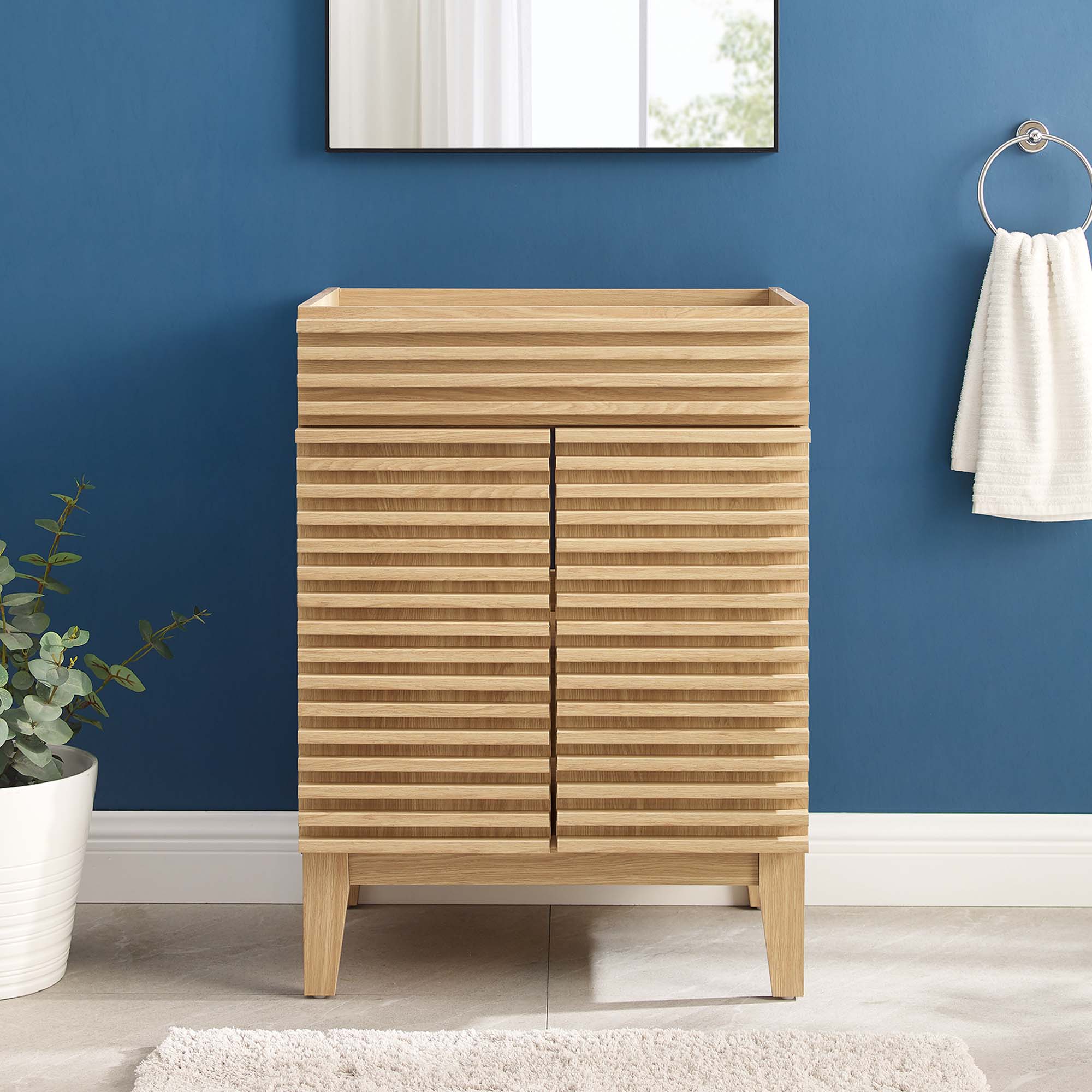 Render 24" Bathroom Vanity Cabinet (Sink Basin Not Included)
