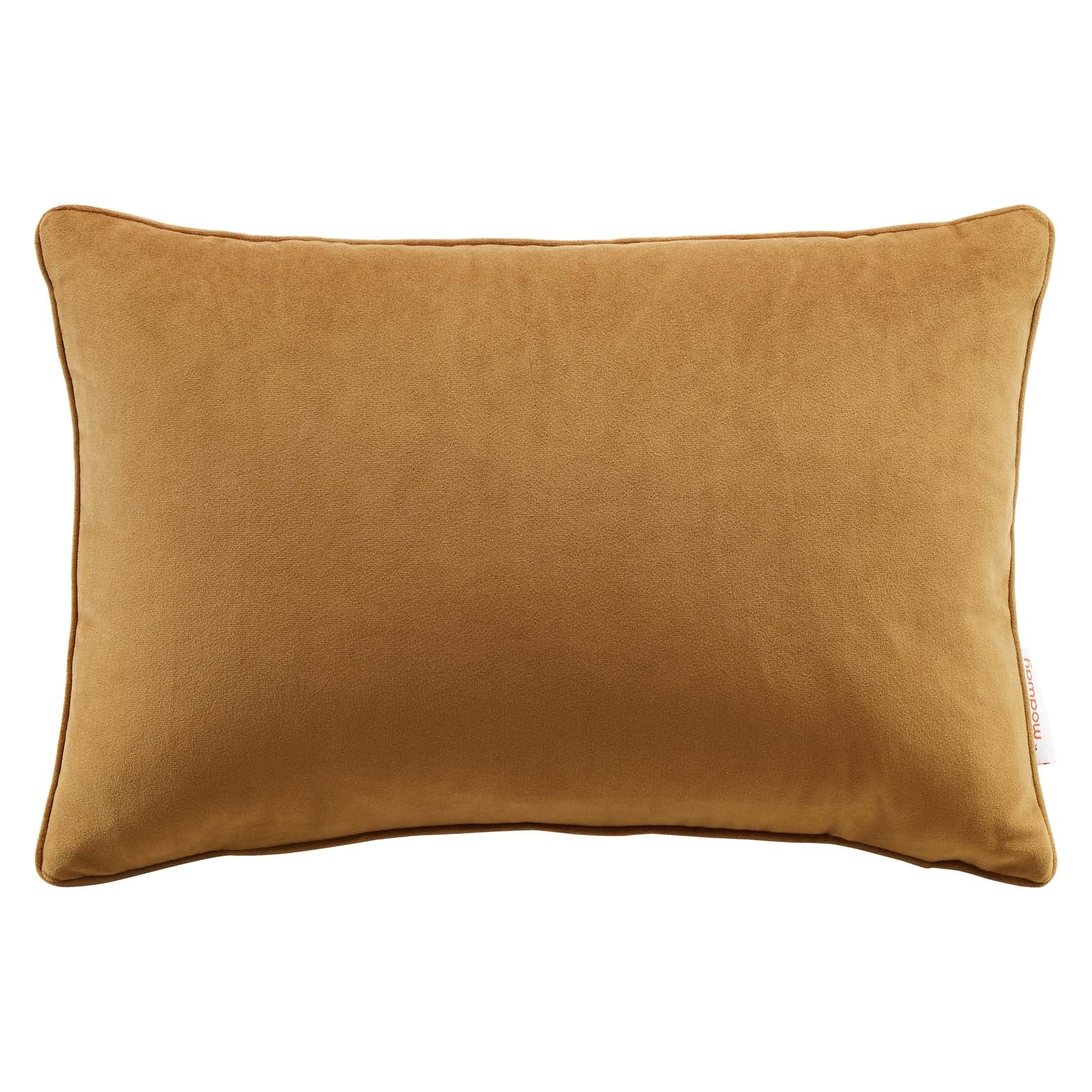 Enhance 18" Lumbar Performance Velvet Throw Pillow-Pillow-Modway-Wall2Wall Furnishings