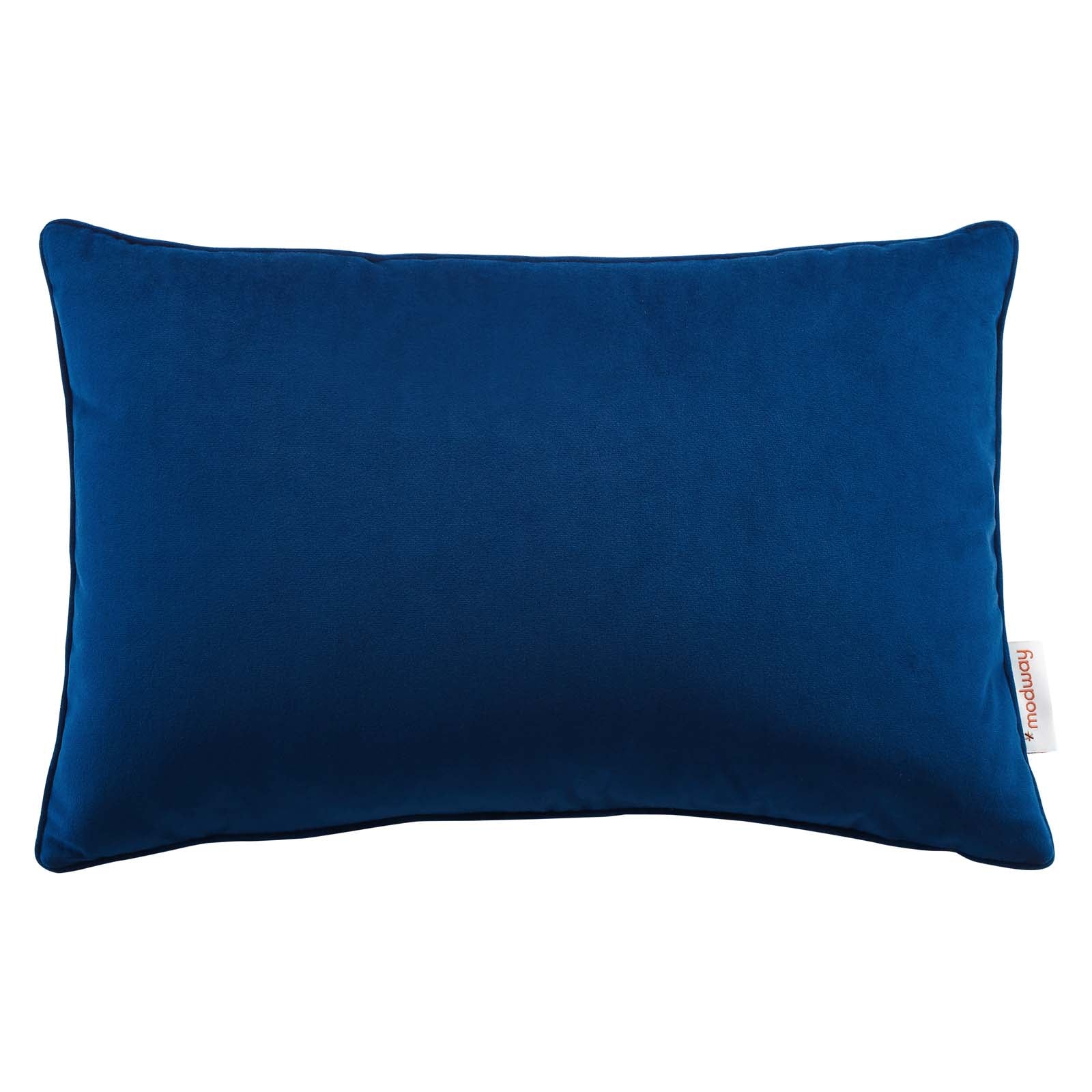 Enhance 18" Lumbar Performance Velvet Throw Pillow-Pillow-Modway-Wall2Wall Furnishings