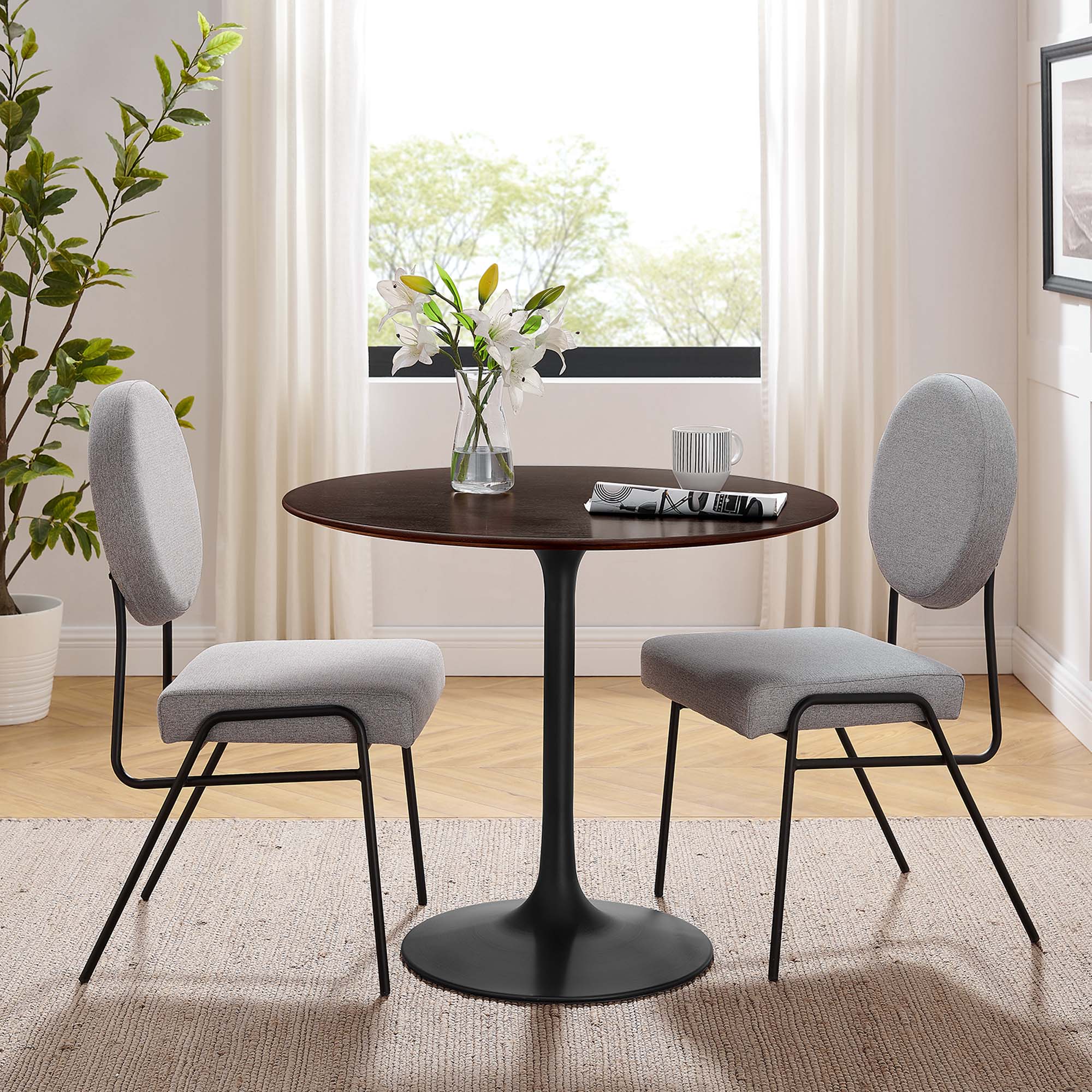 Lippa 36" Round Wood Dining Table