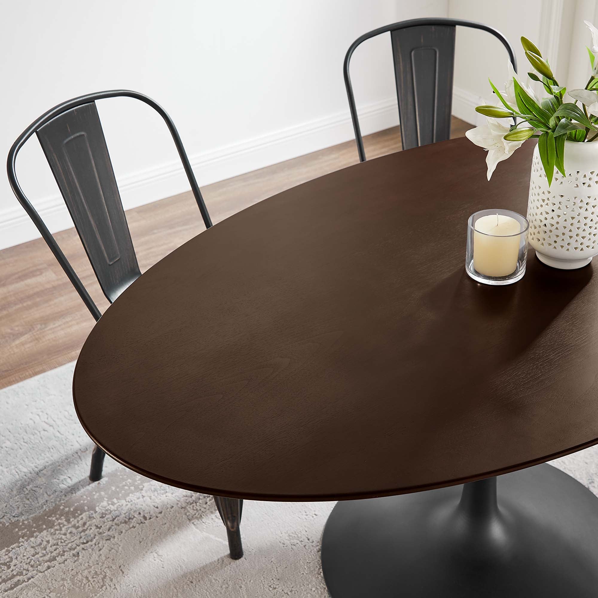 Lippa 60" Oval Wood Dining Table