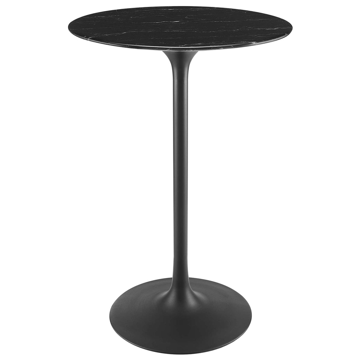 Lippa 28" Round Faux Marble Bar Table