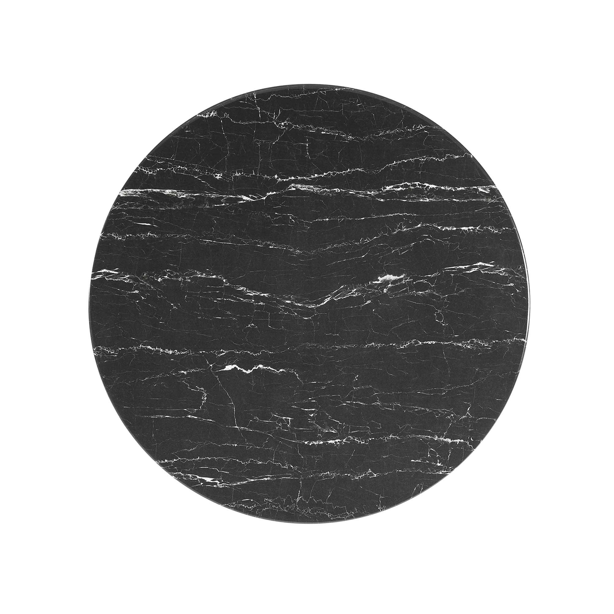 Lippa 36" Round Faux Marble Dining Table