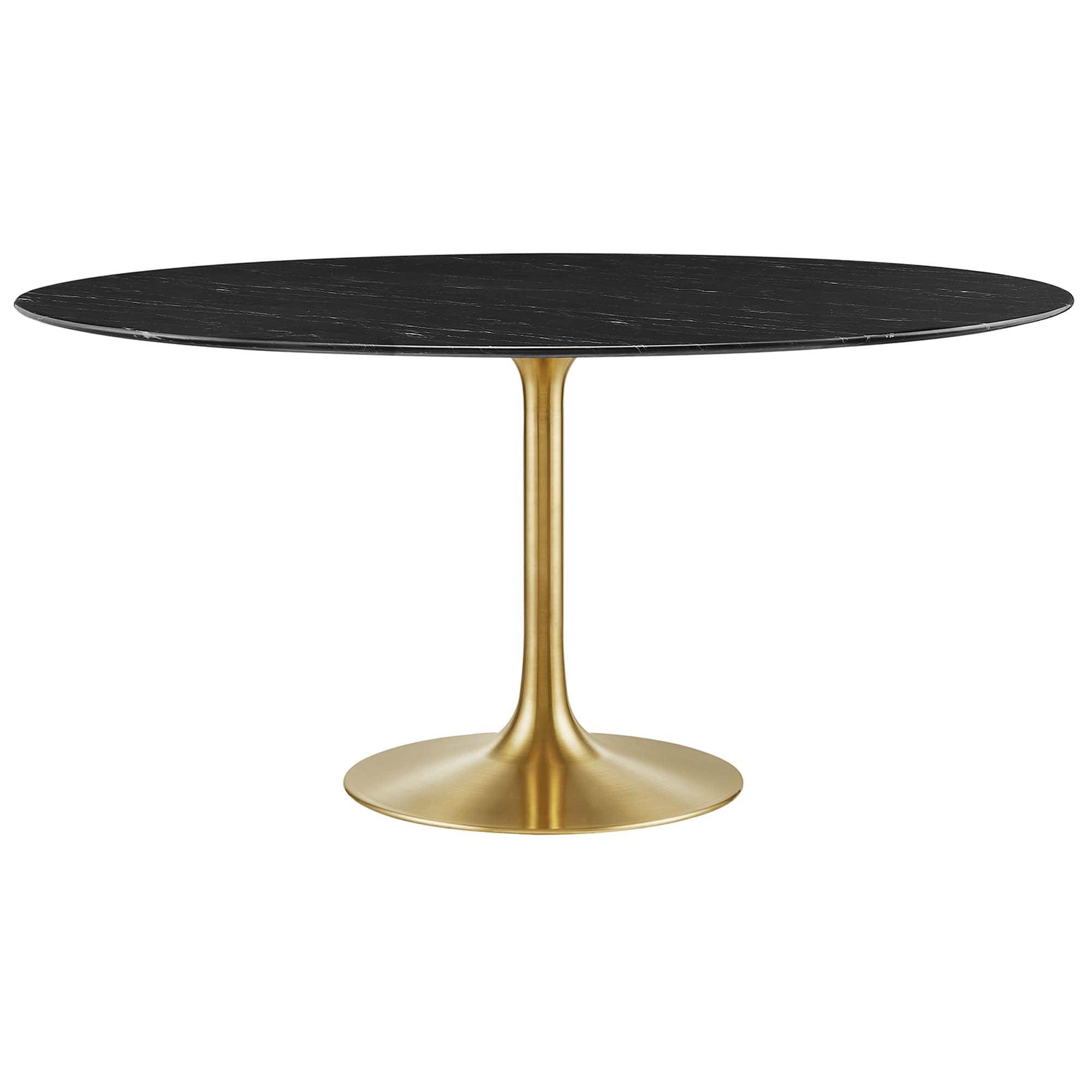 Lippa 60" Round Faux Marble Dining Table