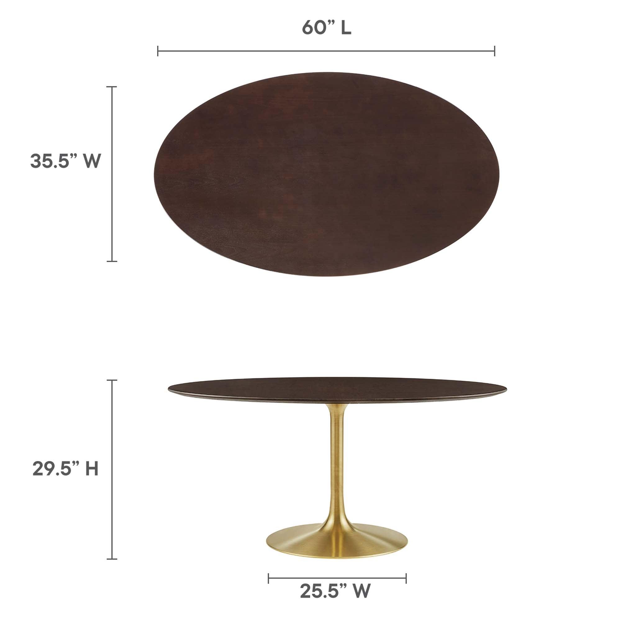 Lippa 60" Oval Wood Dining Table