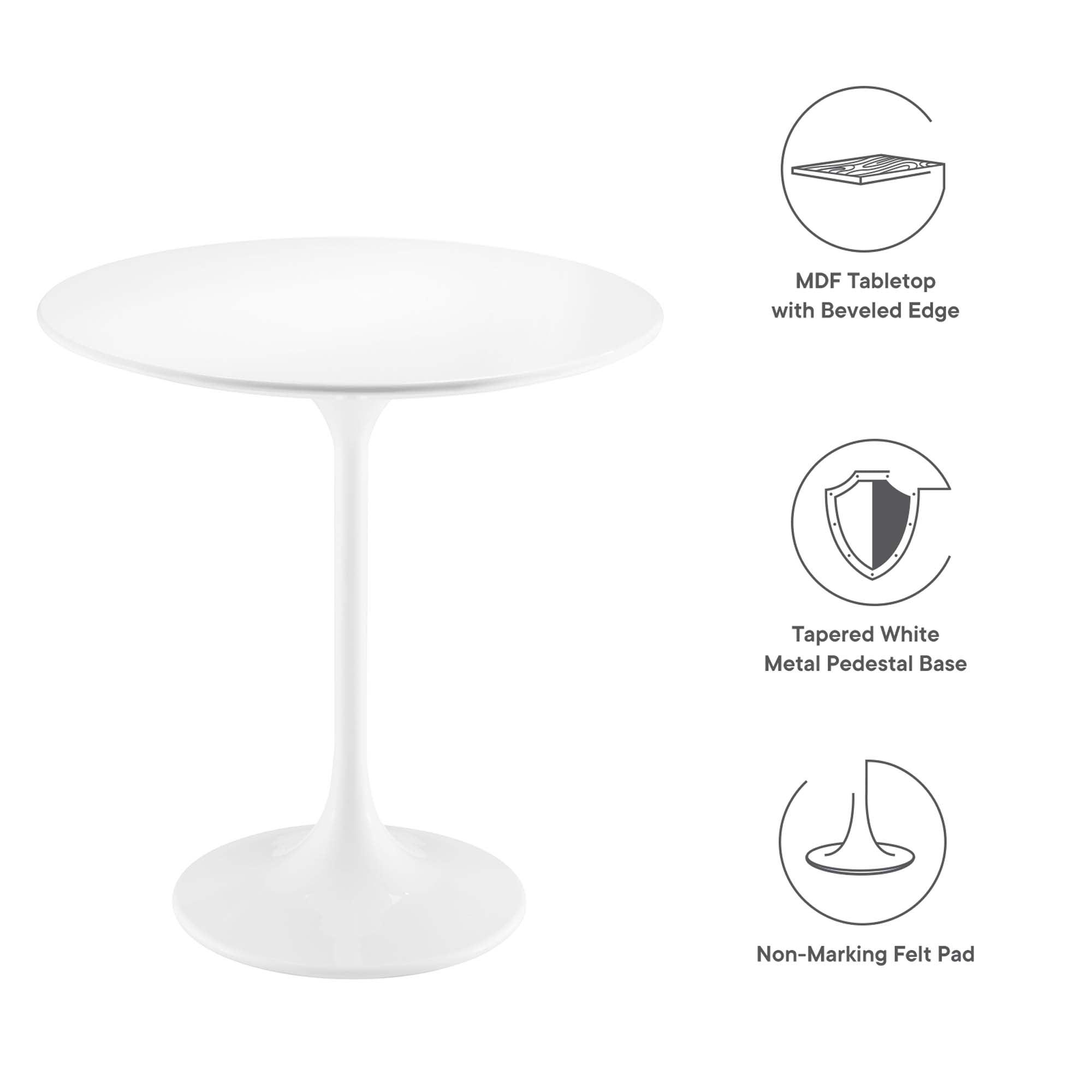 Lippa 20" Round Wood Side Table