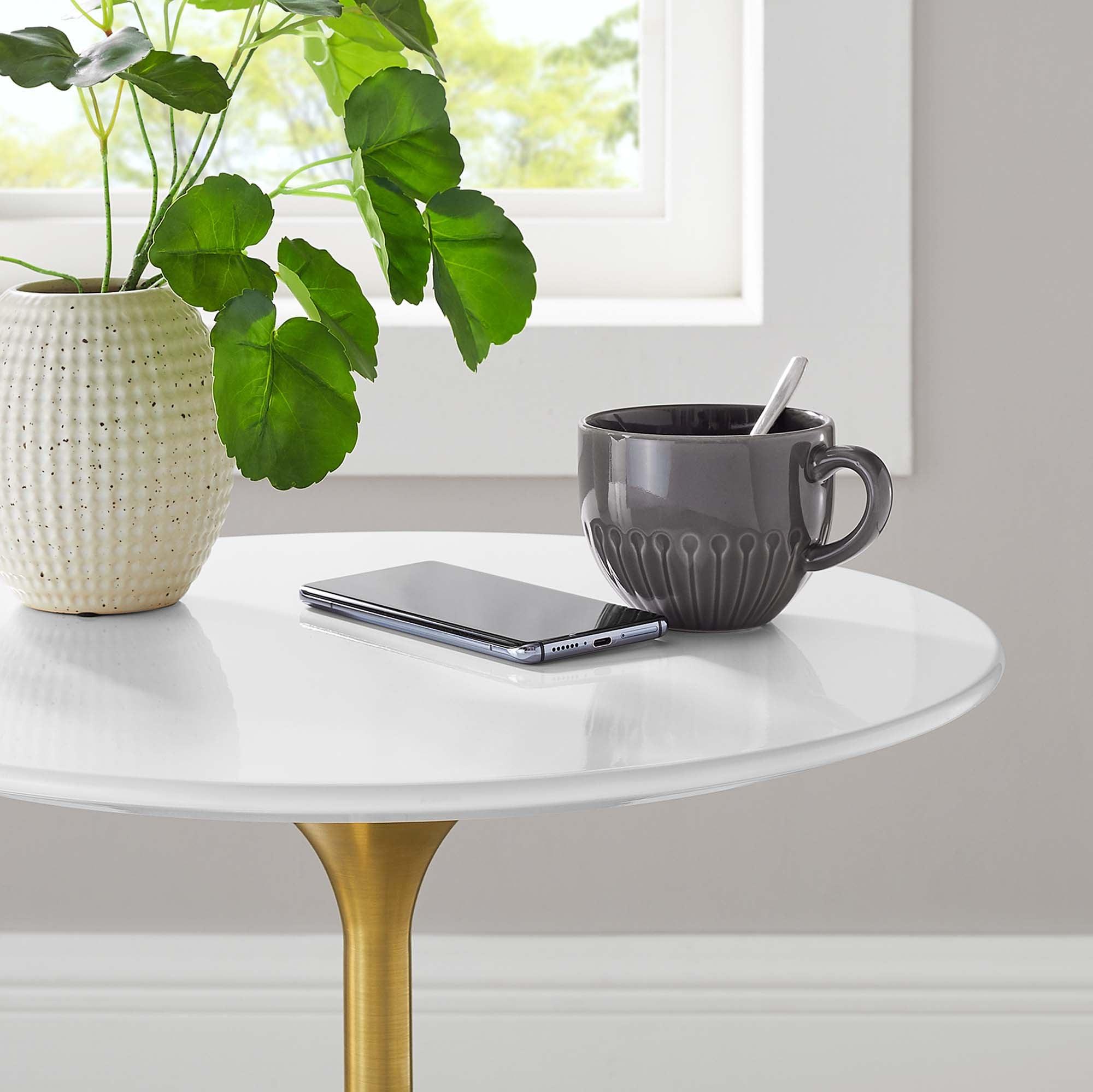 Lippa 20" Round Wood Side Table