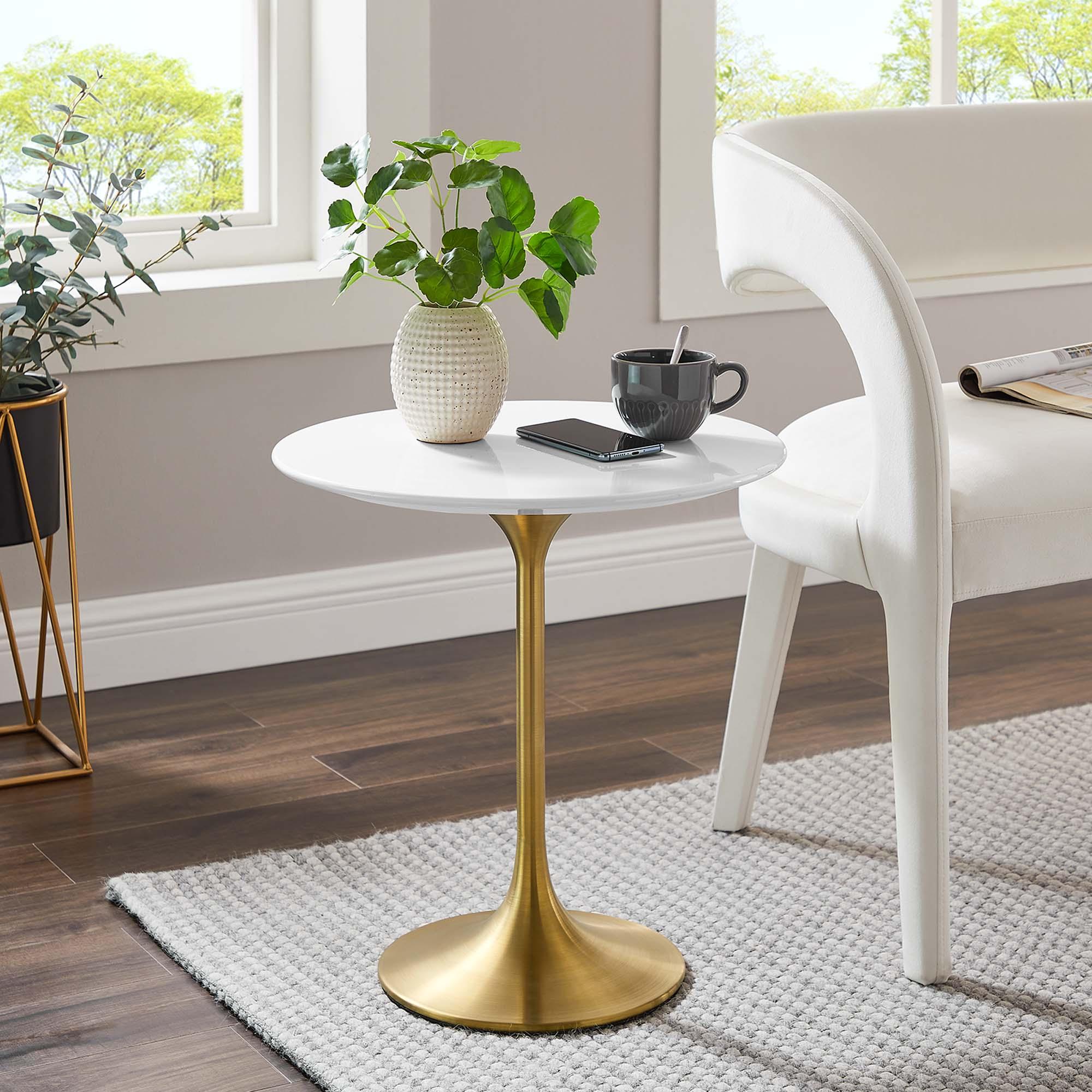 Lippa 20" Round Wood Side Table