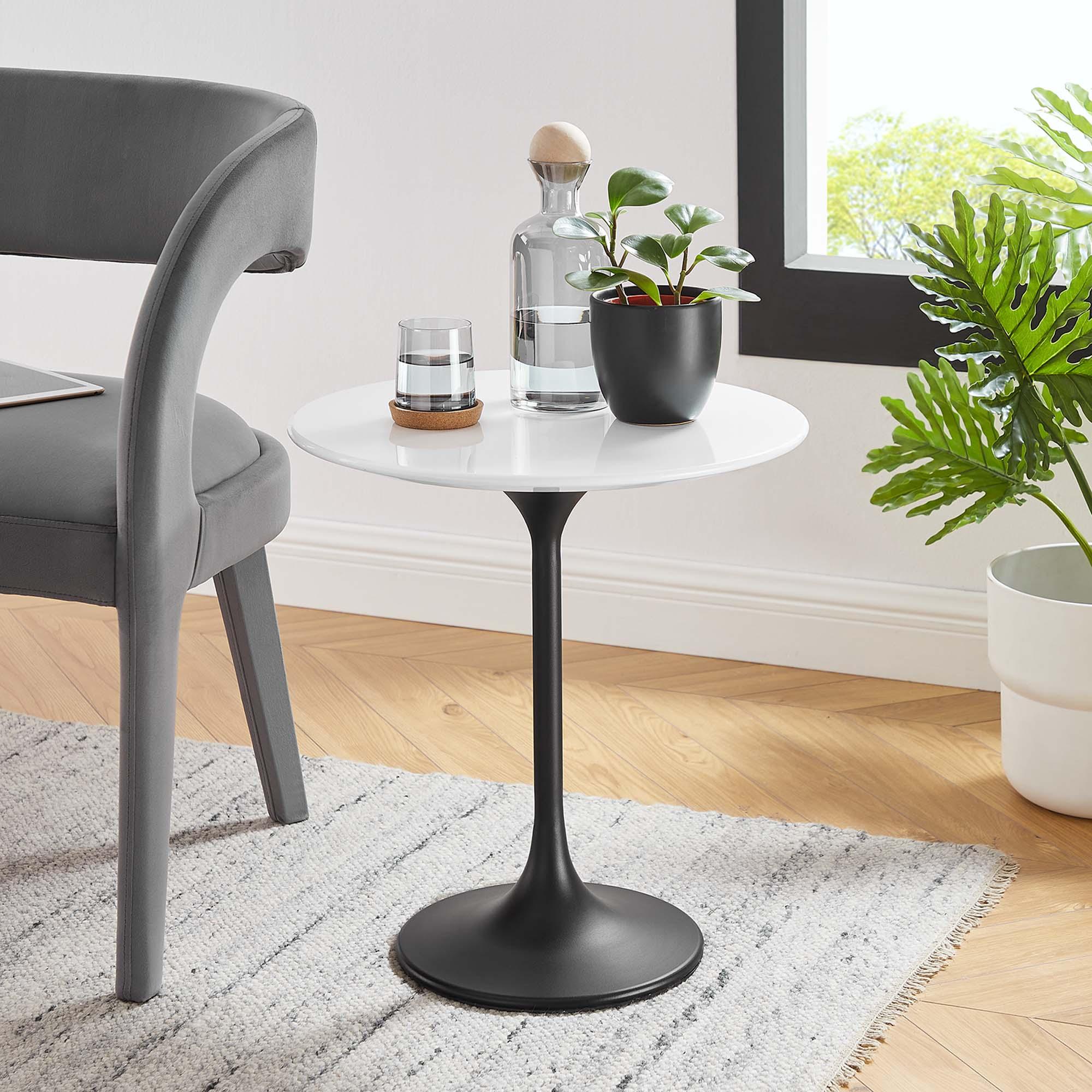 Lippa 20" Round Wood Side Table