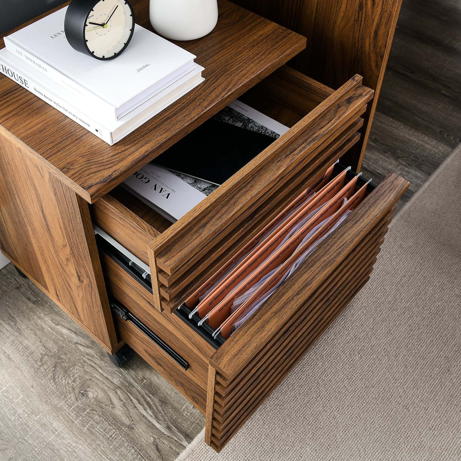 Render Wood File Cabinet-Desk-Modway-Wall2Wall Furnishings