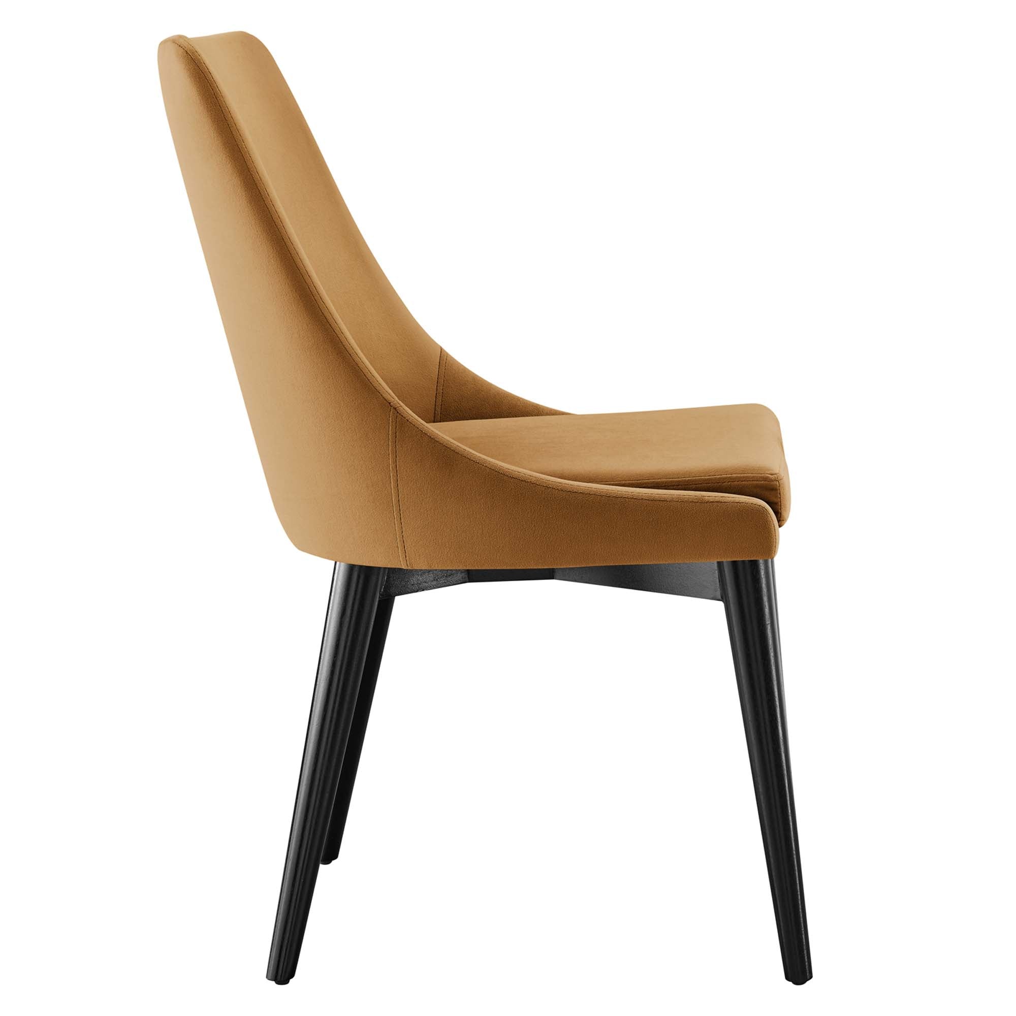Viscount Accent Performance Velvet Dining Chairs Set of 2
