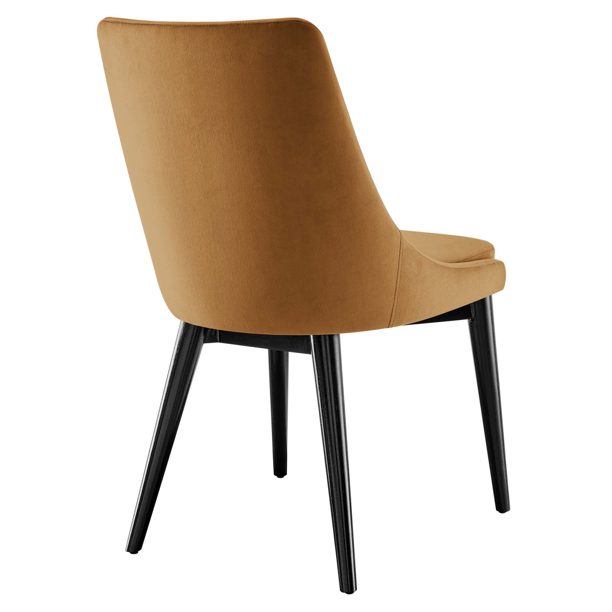 Viscount Accent Performance Velvet Dining Chairs Set of 2