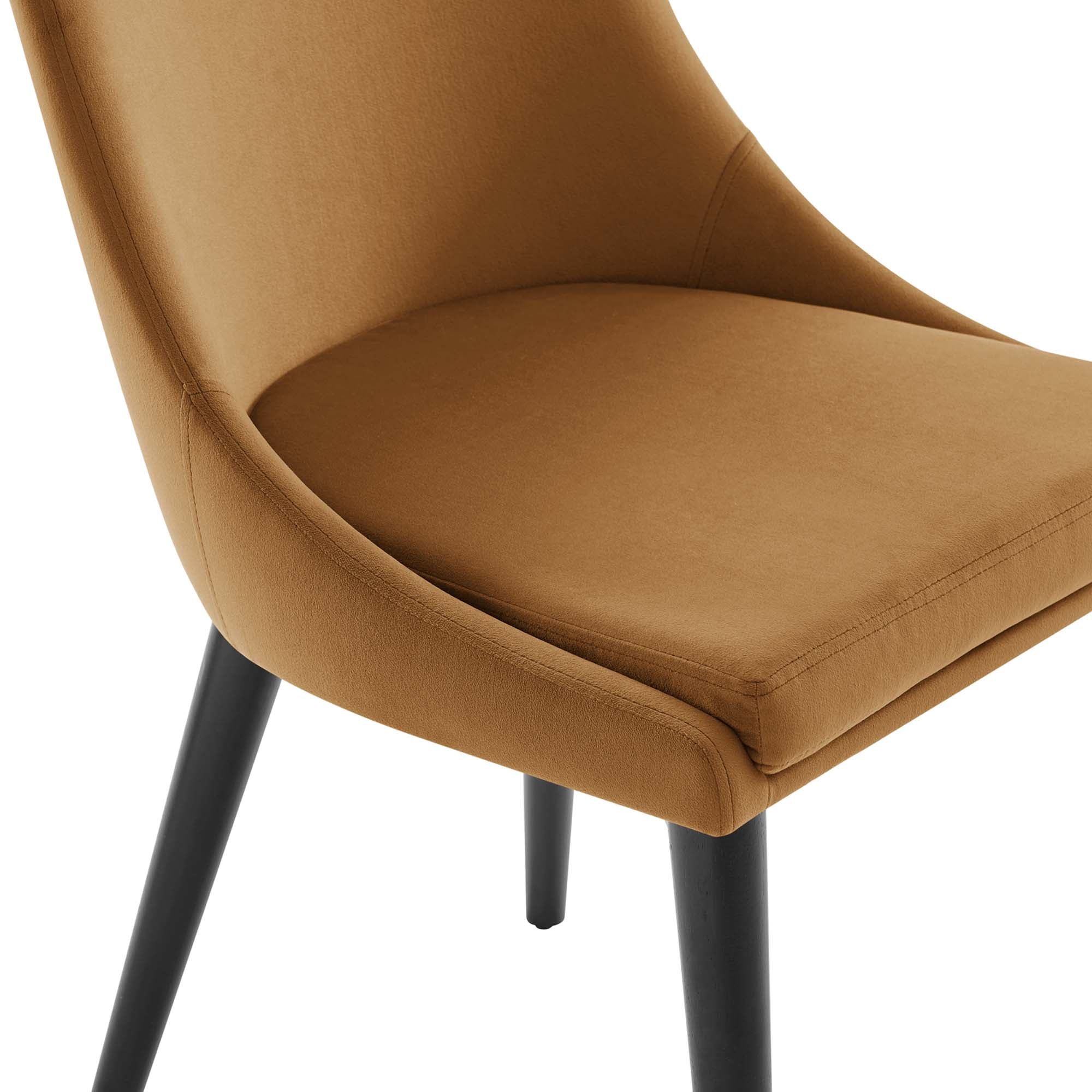 Viscount Accent Performance Velvet Dining Chairs Set of 2