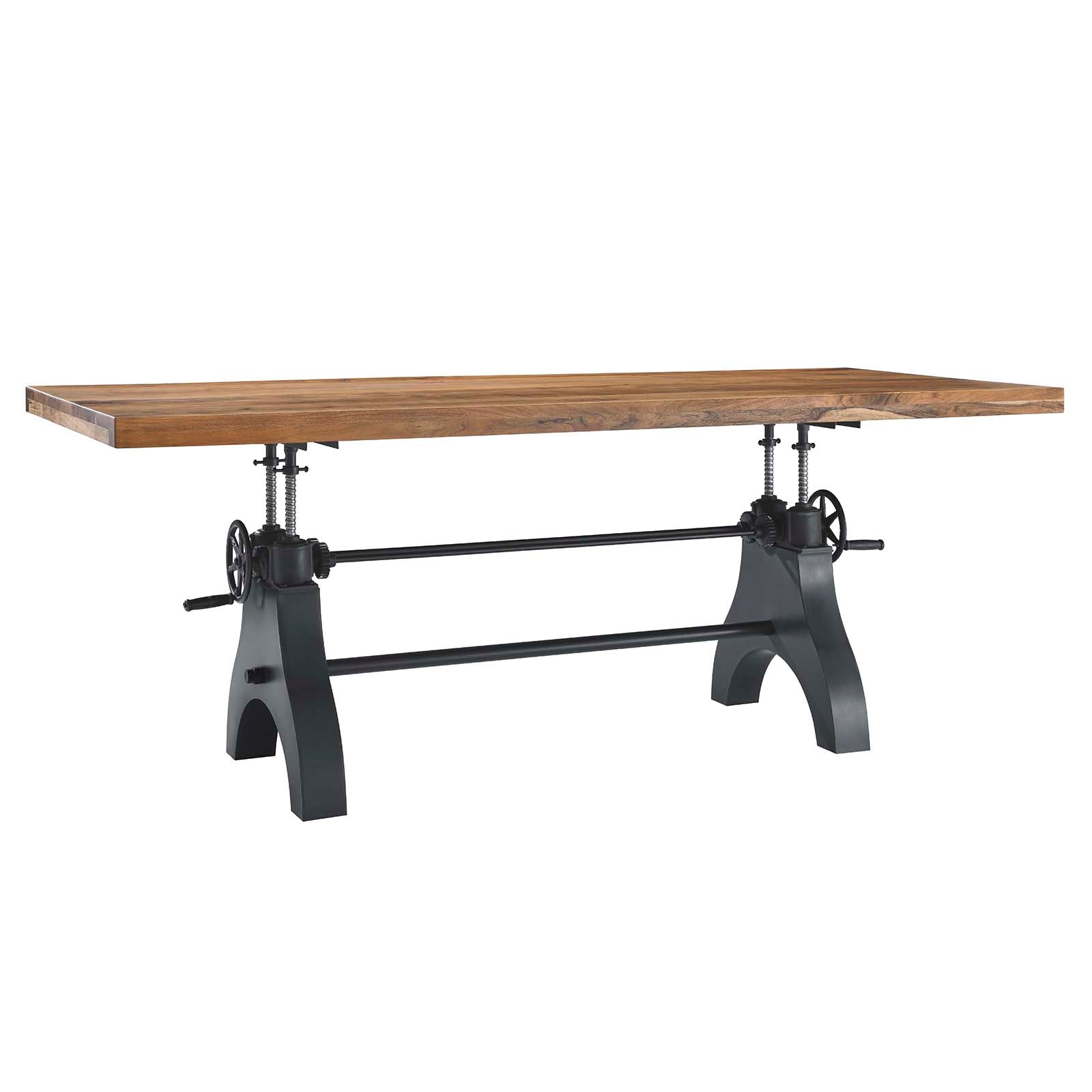 Genuine 96" Crank Adjustable Height Dining and Conference Table-Dining Table-Modway-Wall2Wall Furnishings
