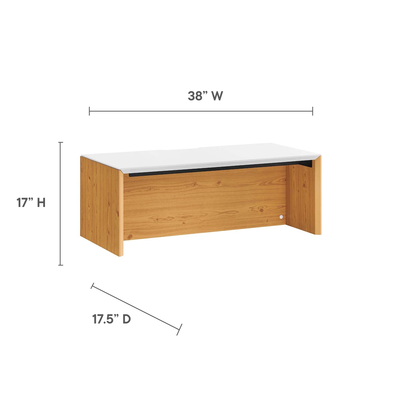 Kinetic 38" Wall-Mount Office Desk-Desk-Modway-Wall2Wall Furnishings