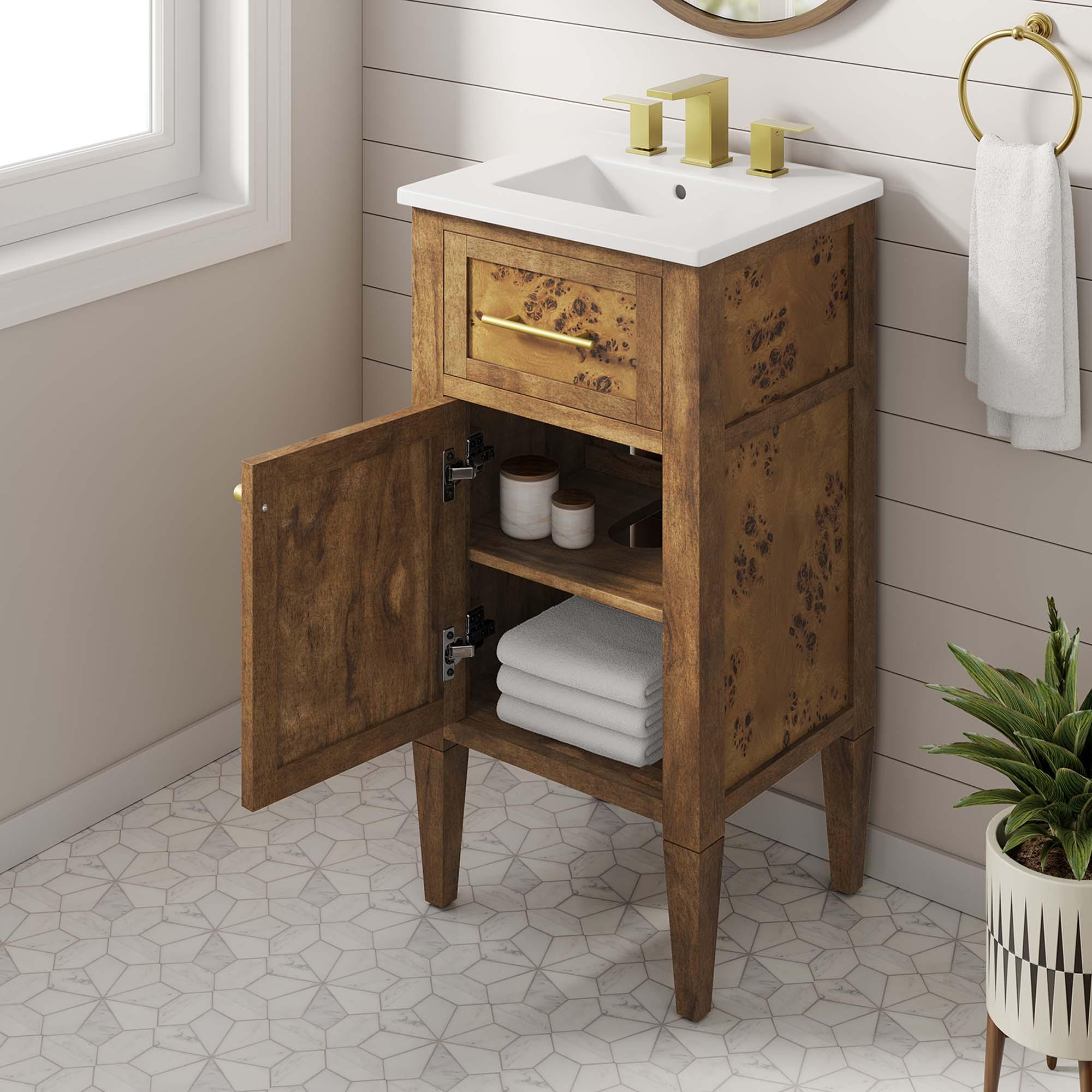 Elysian 18" Wood Bathroom Vanity