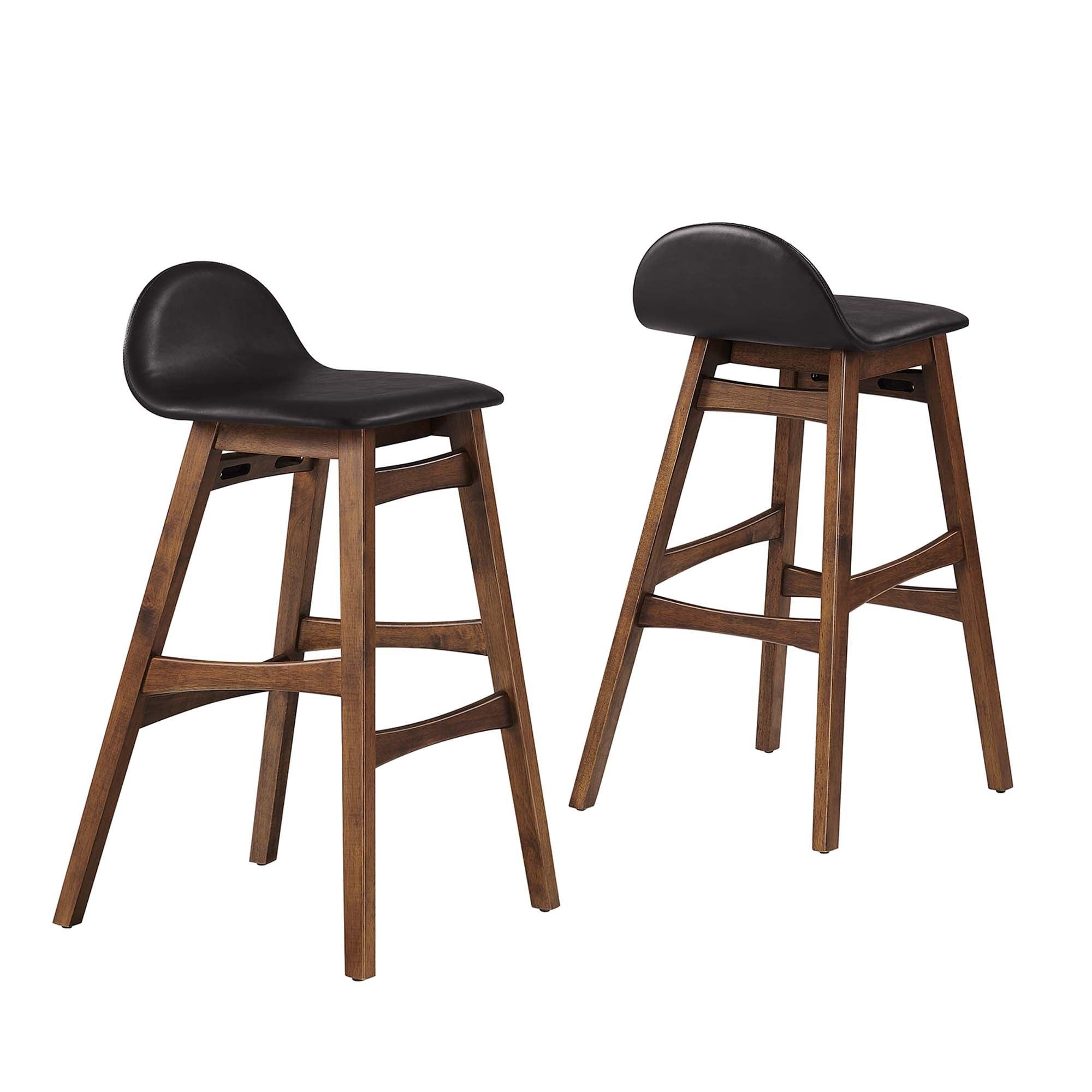 Juno Wood Bar Stool Set of 2